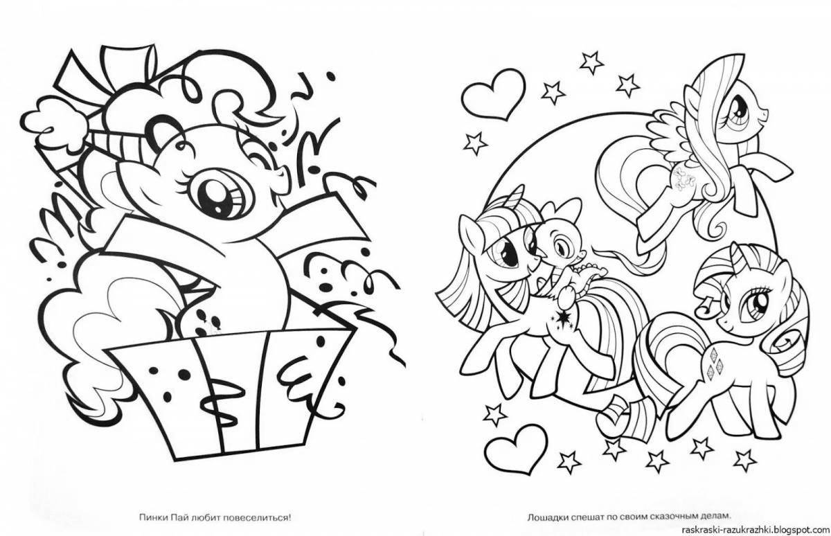 Charming doppelganger coloring book for 4-5 year olds