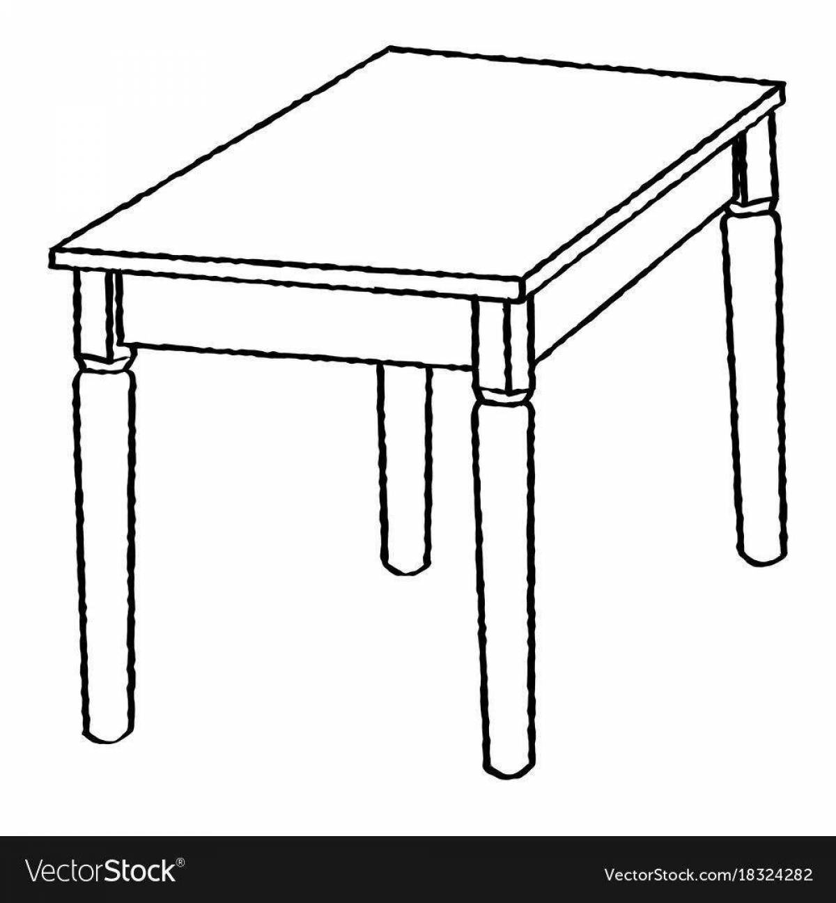 Table for children 3 4 years old #1