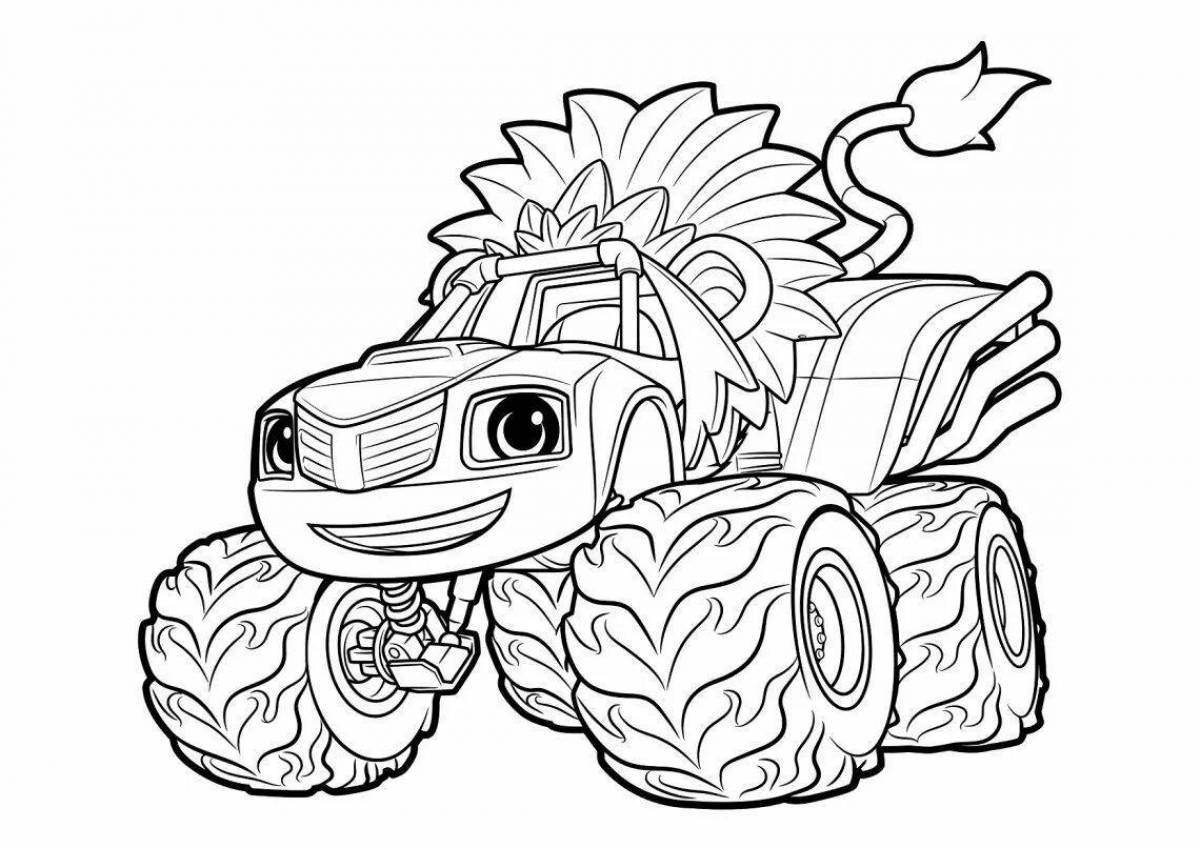 Fabulous flash and wonder cars coloring pages for kids
