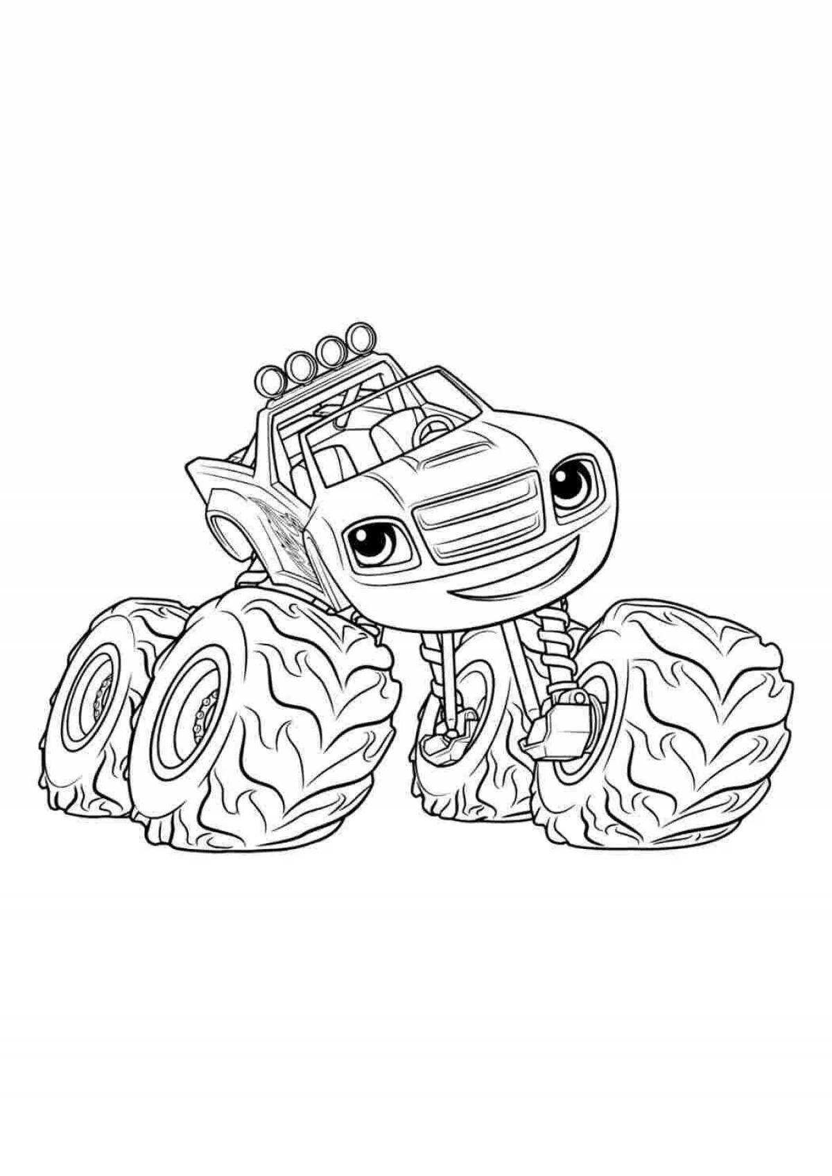 Adorable flash drives and wonder cars coloring pages for kids