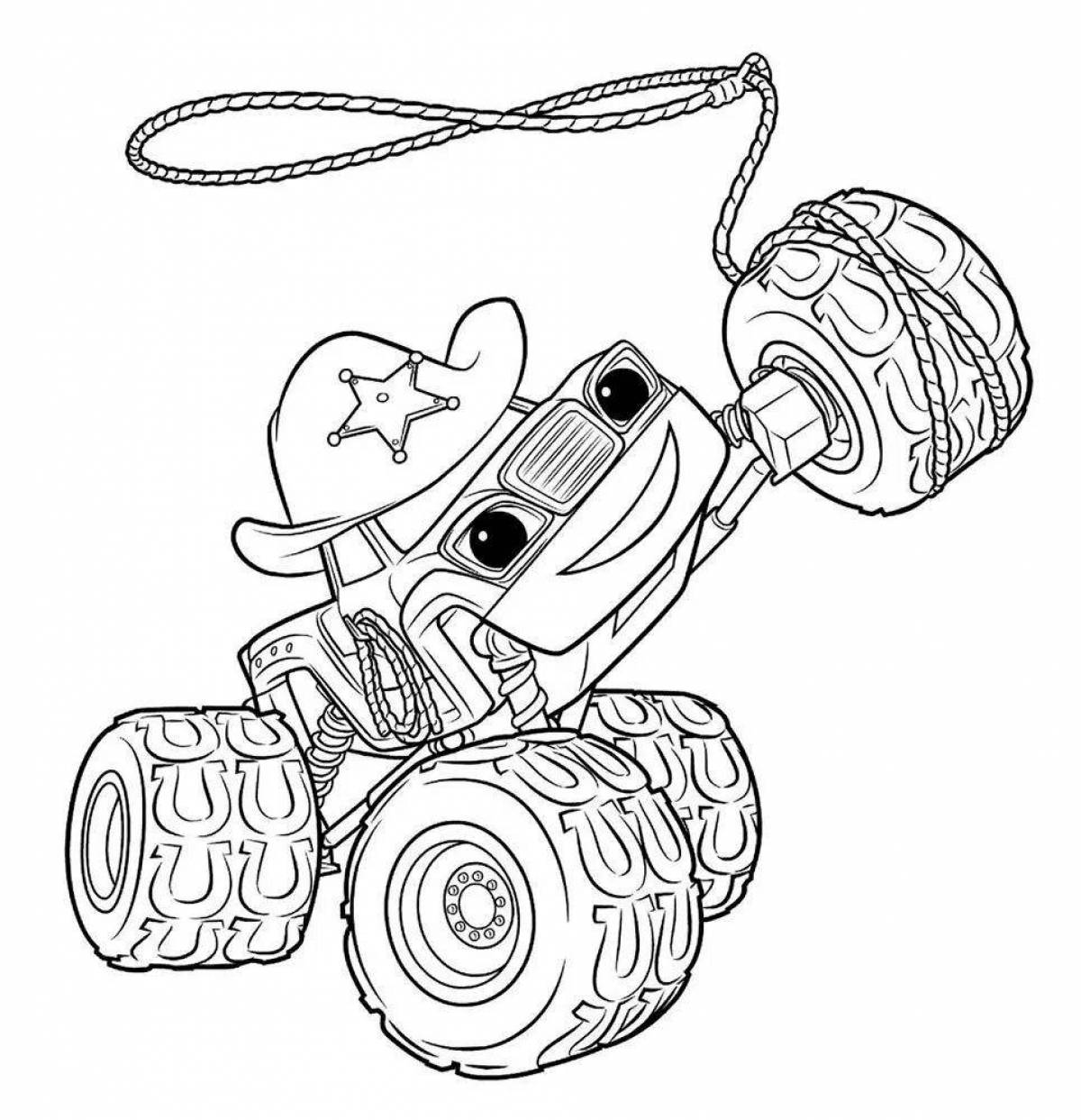Fun flash and wonder cars coloring pages for kids