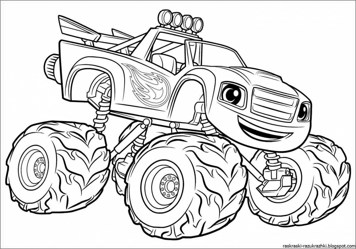 Exquisite flash and wonder cars coloring book for kids