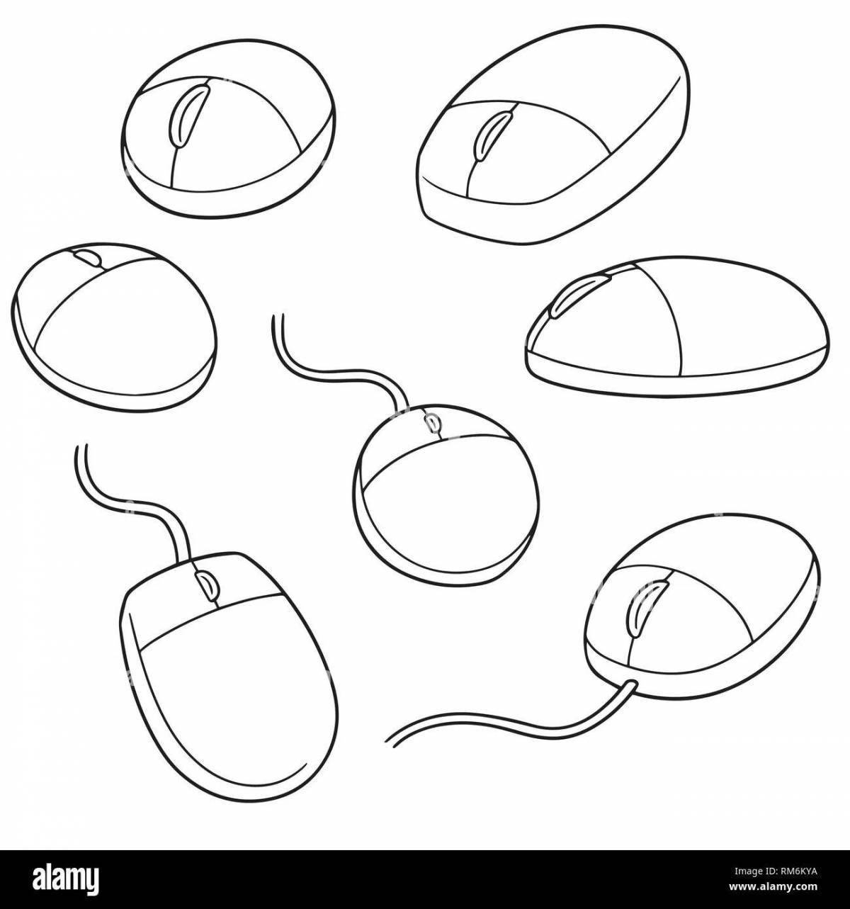 Мышка от компьютера рисунок