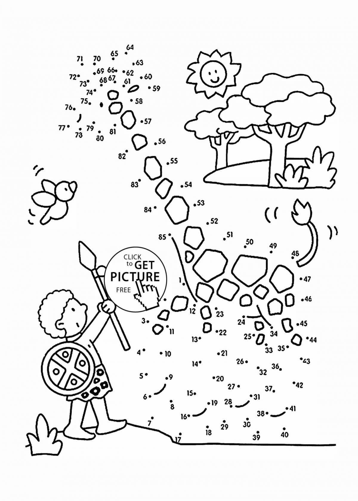 Рисунки по точкам для детей 7 8 лет распечатать бесплатно