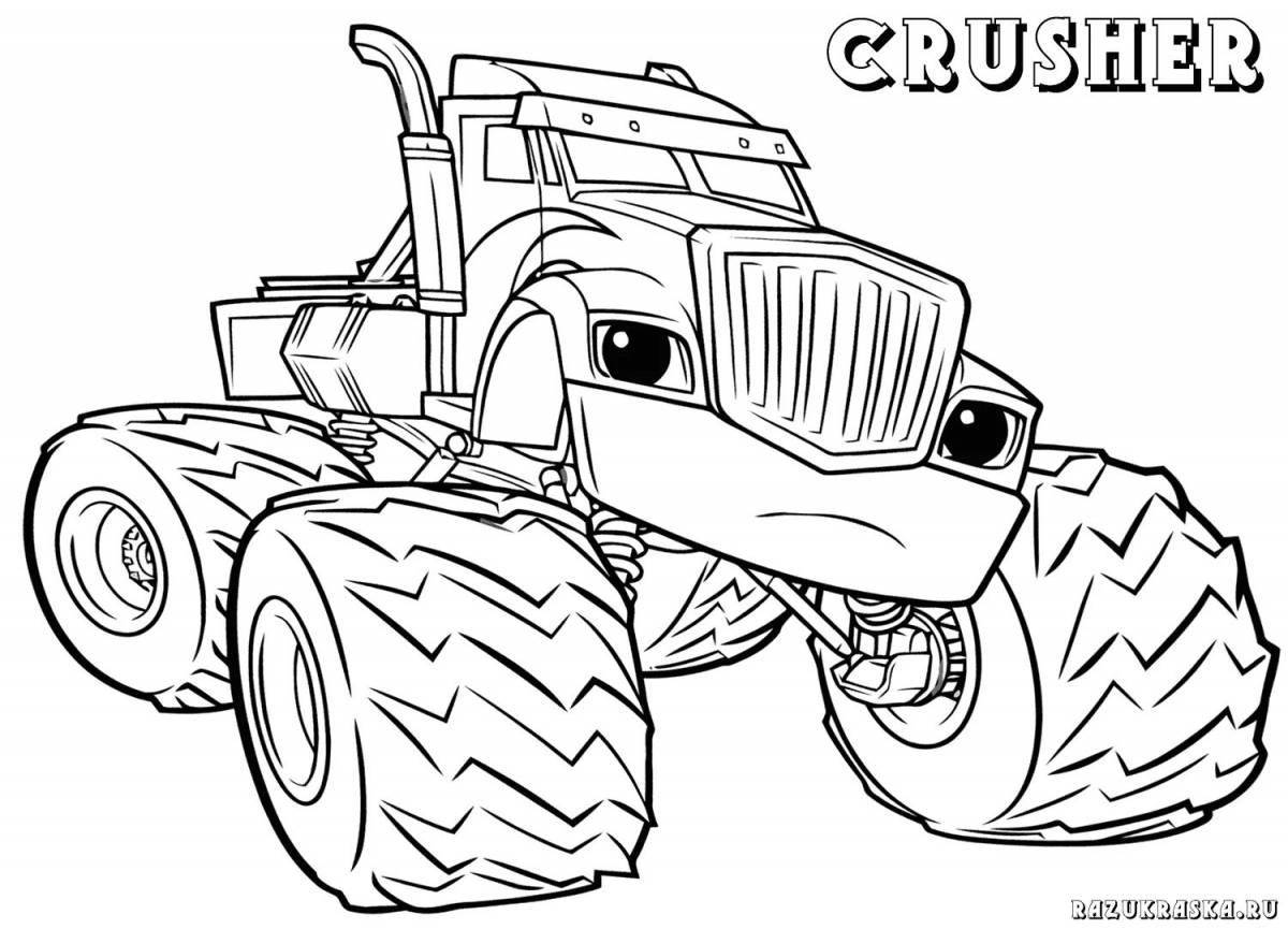 Exuberant flash and wonder cars coloring pages for kids