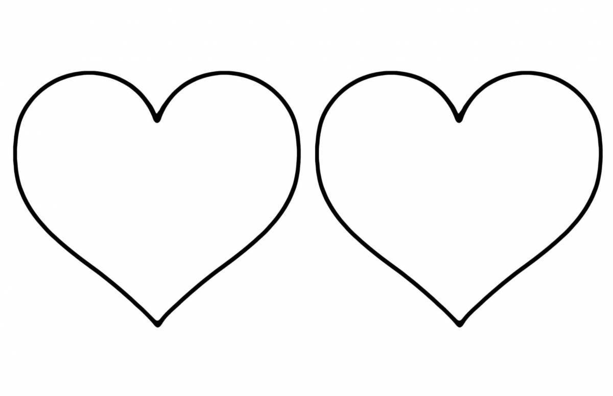 Creative heart coloring book for 3-4 year olds