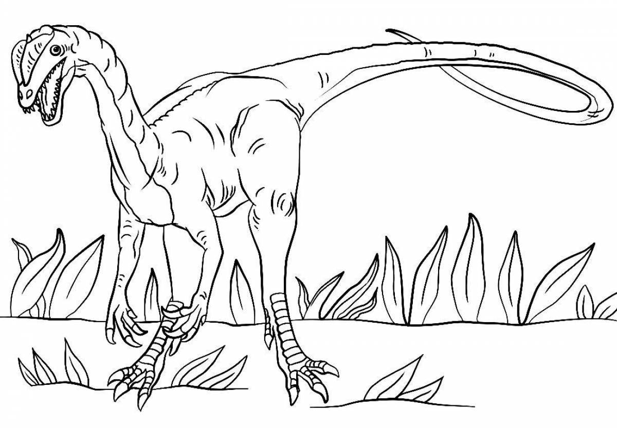 Bold jurassic park coloring book for kids