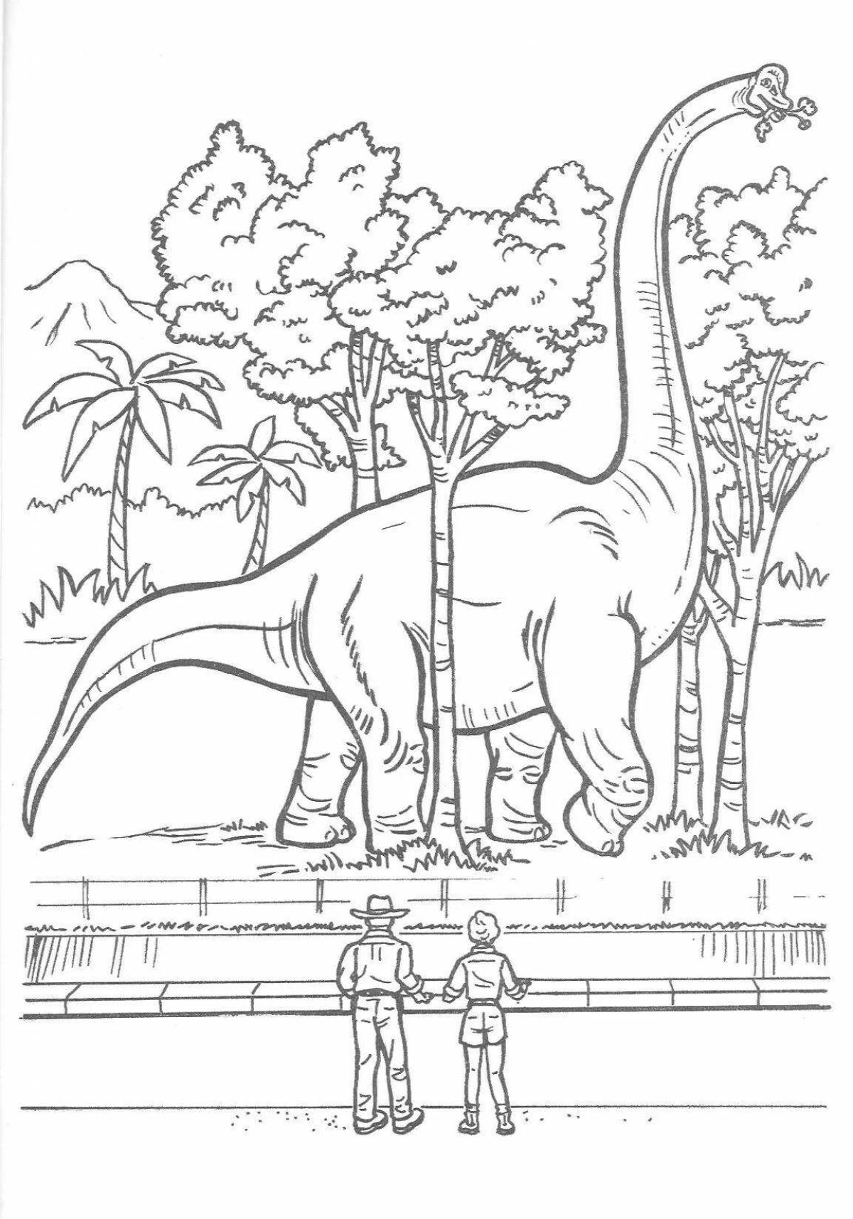 Outstanding jurassic park coloring book for kids