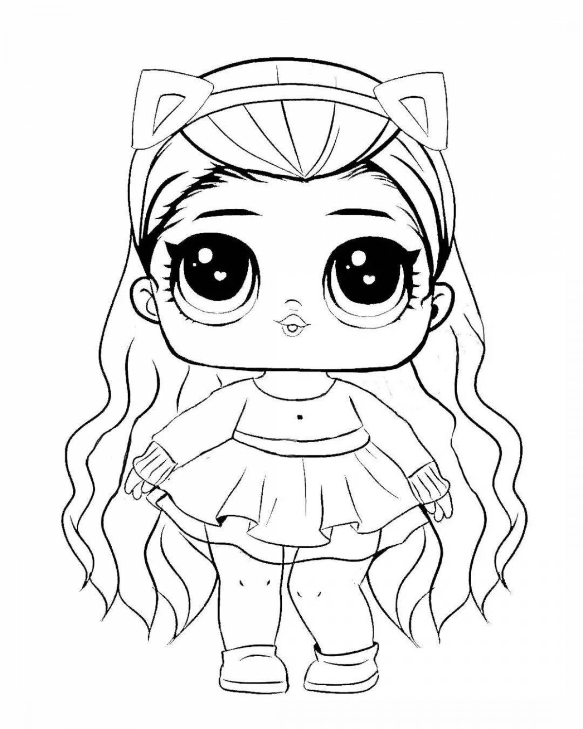 Adorable coloring pages for girls lol dolls