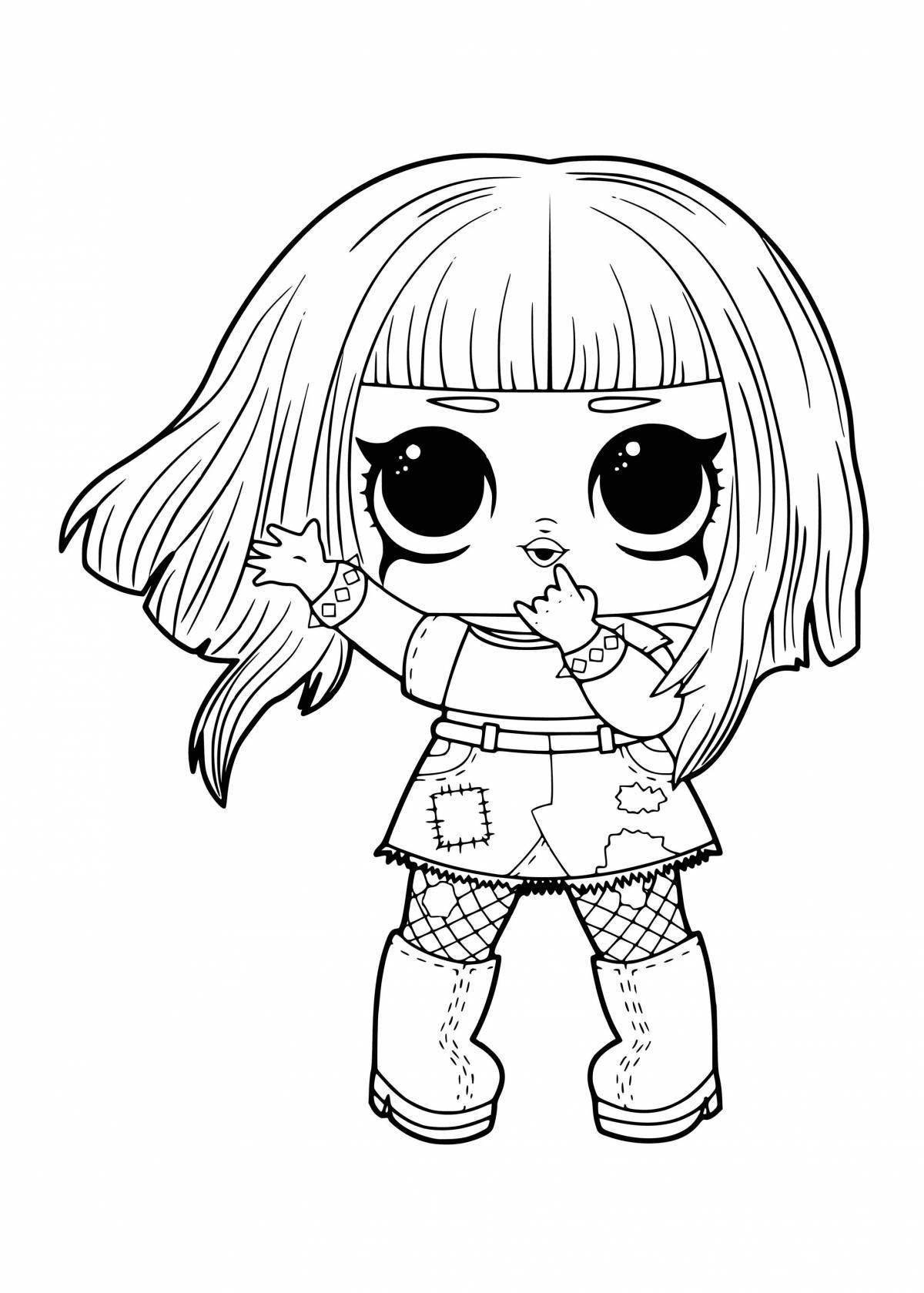 Amazing coloring pages for girls lol dolls