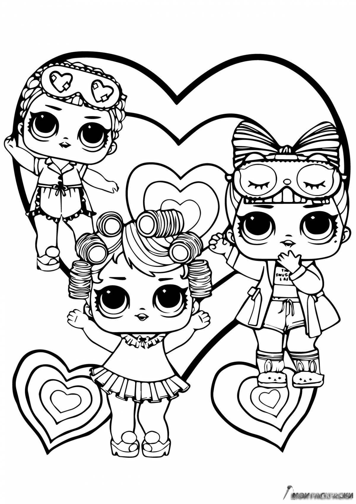 Gorgeous coloring pages for girls lol dolls