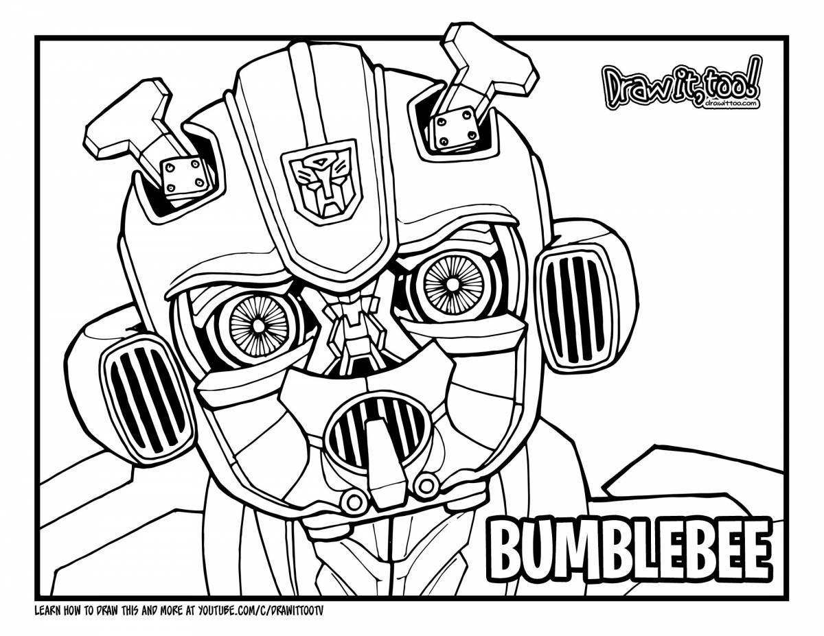 Amazing bumblebee coloring book for kids