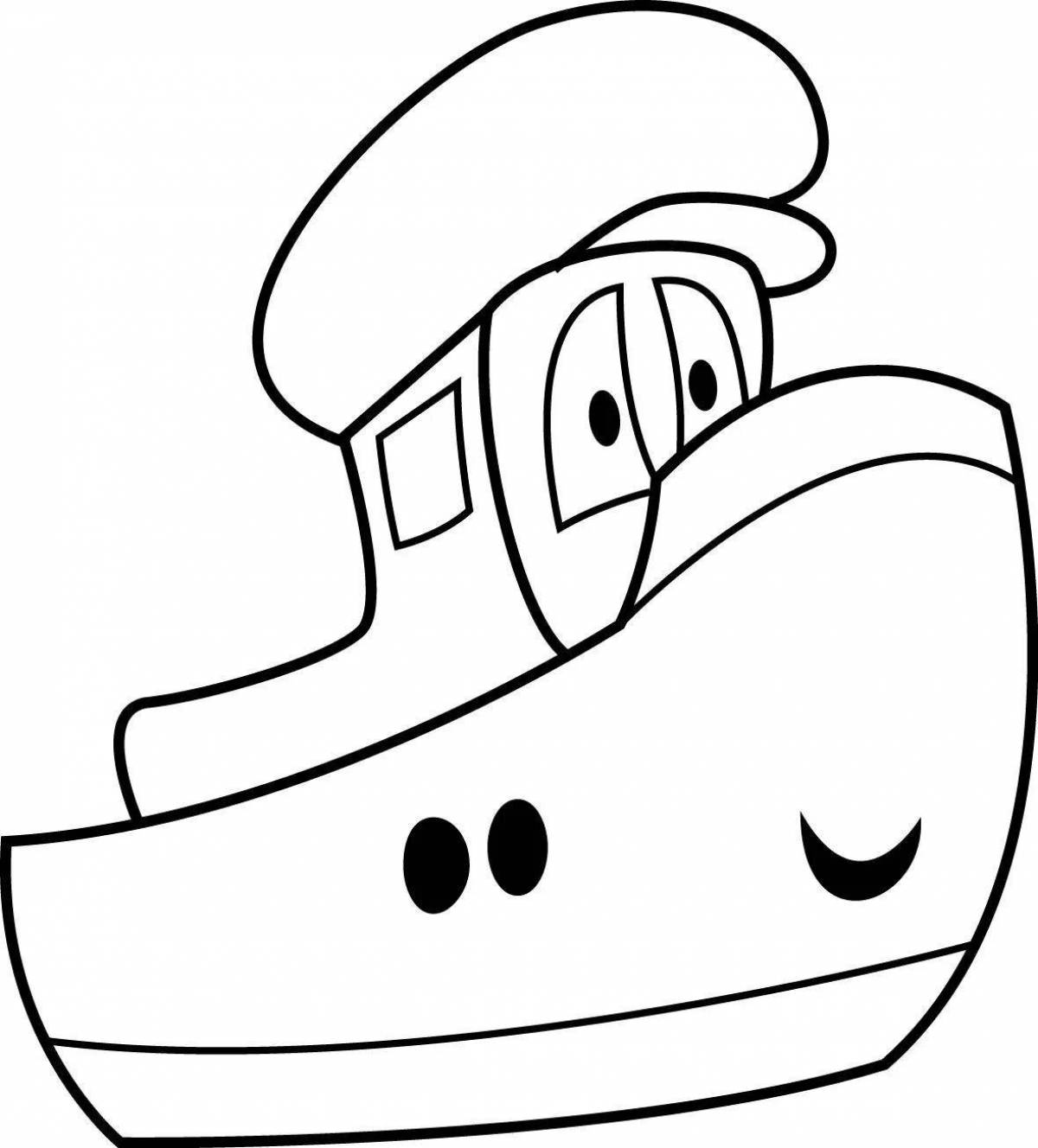 Incredible ship coloring pages for kids