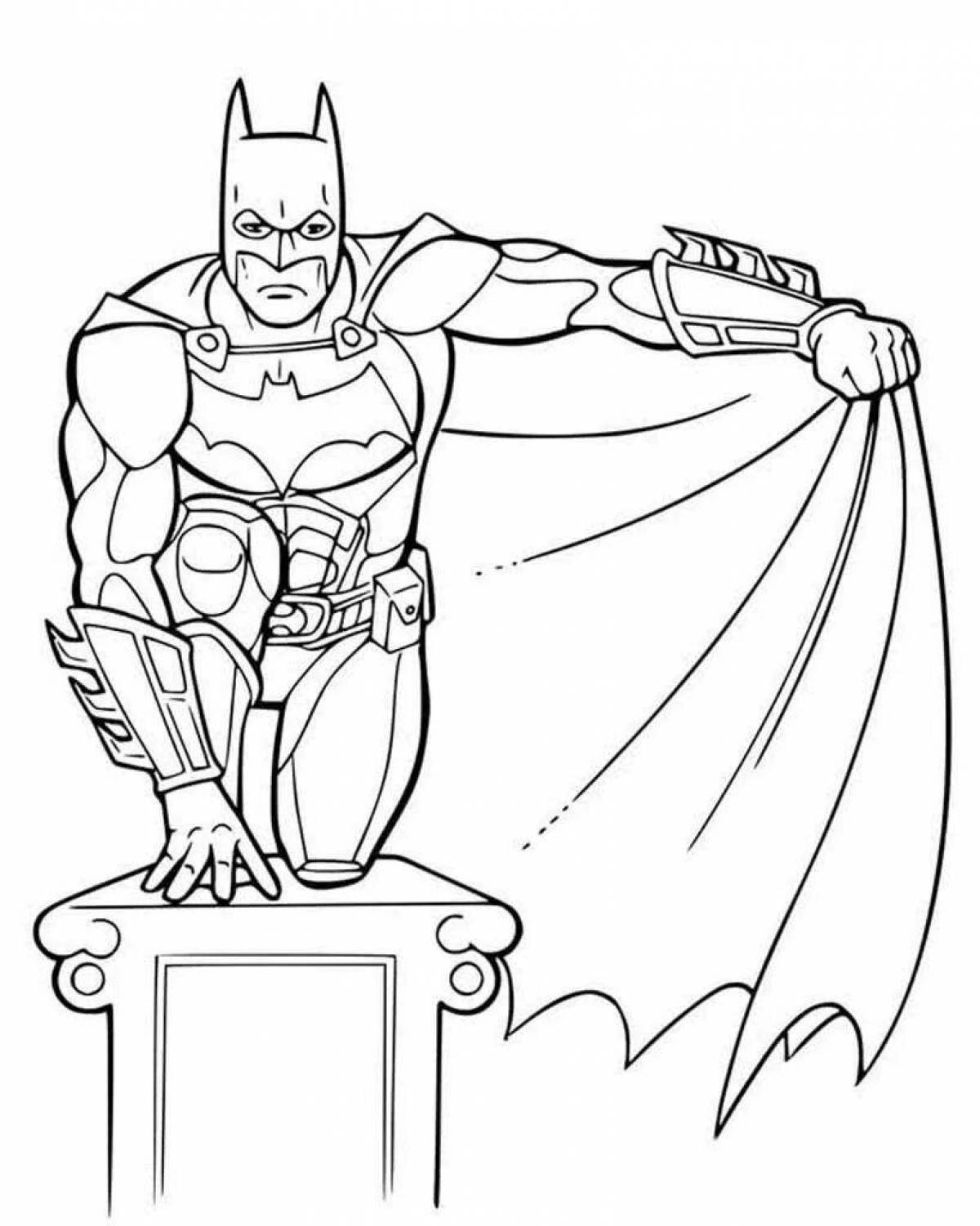 Batman coloring book for children 3-4 years old