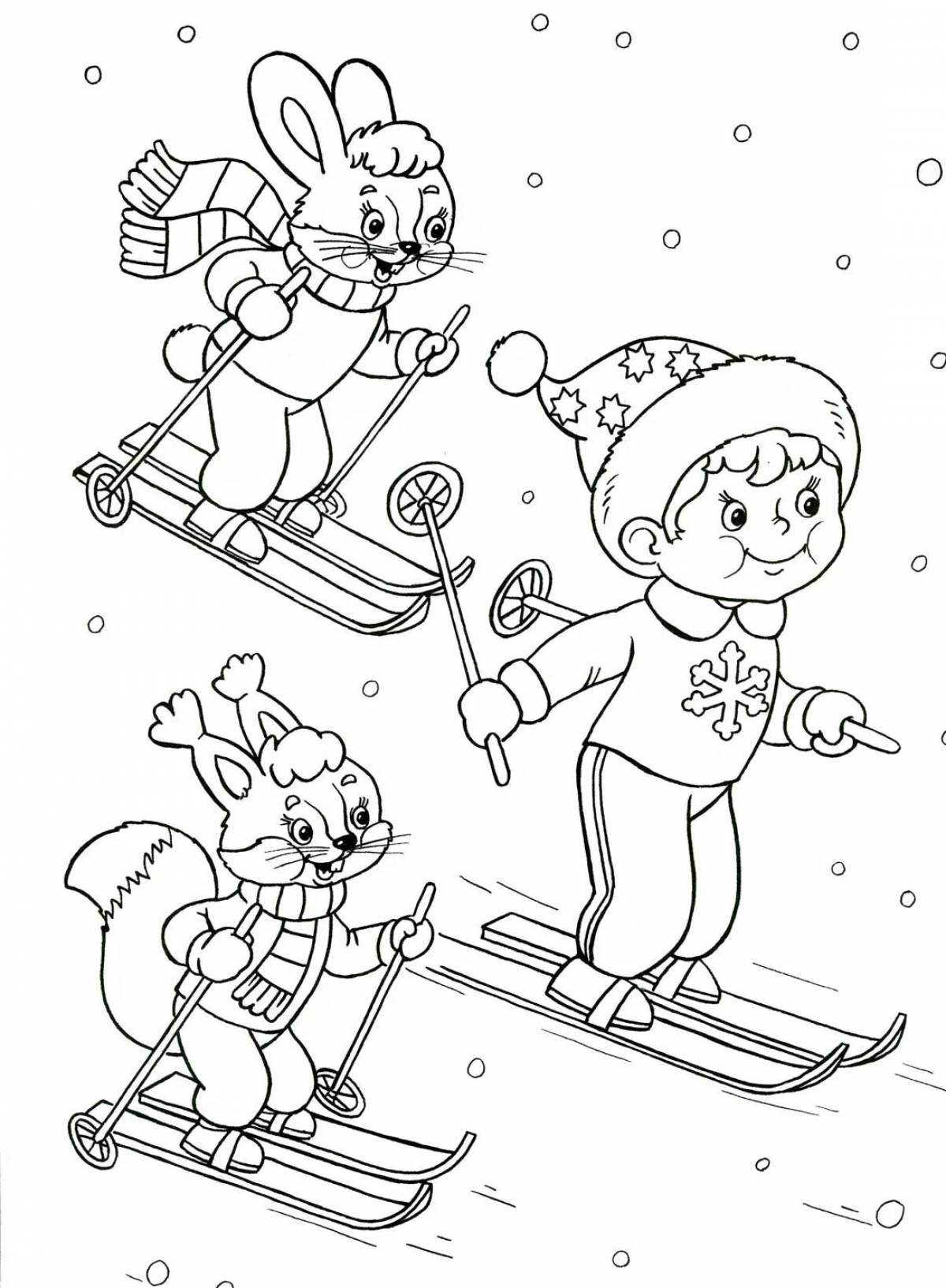 Зимний спорт для детей 6 7 лет #5