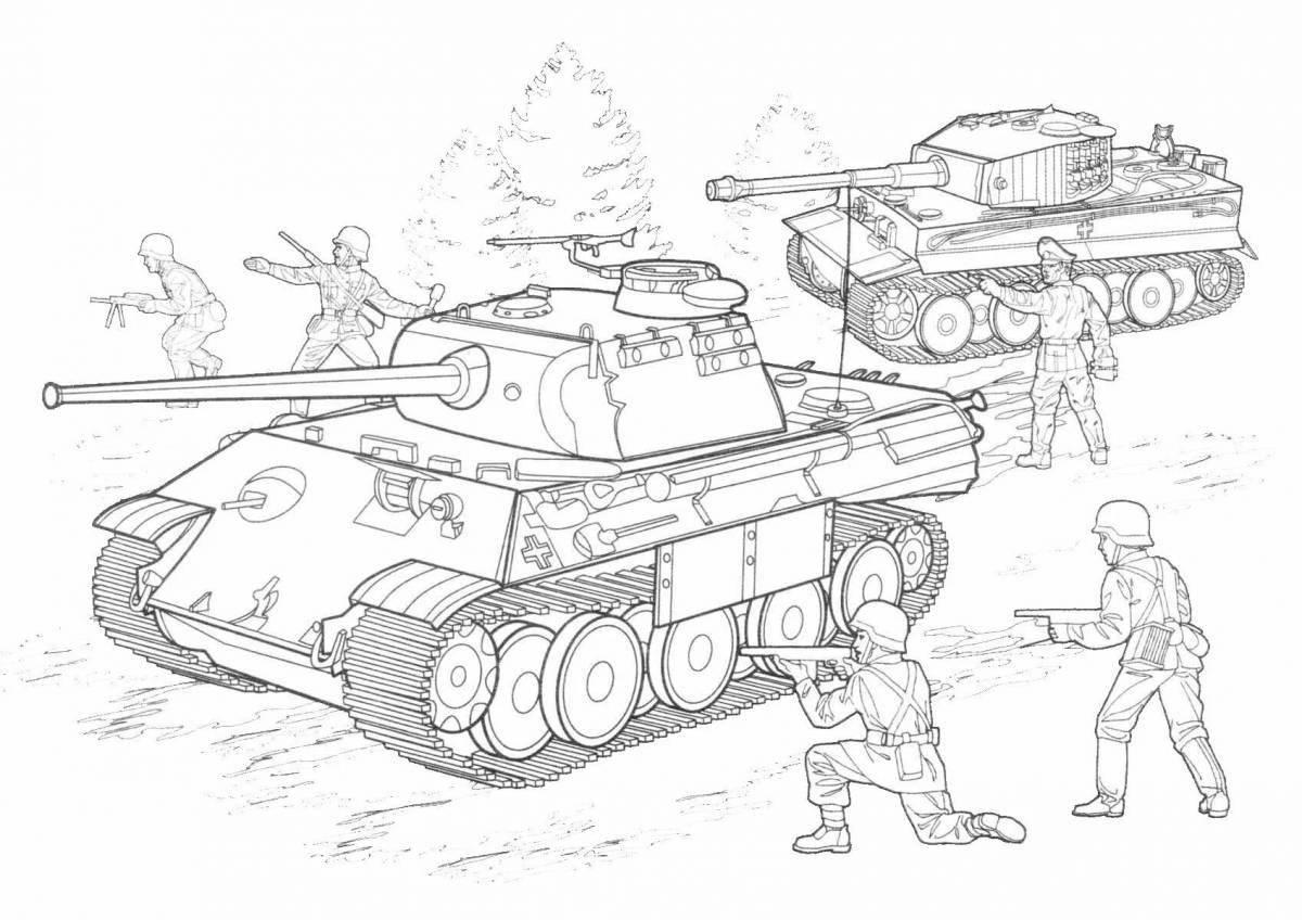 A funny war coloring book for 6-7 year olds