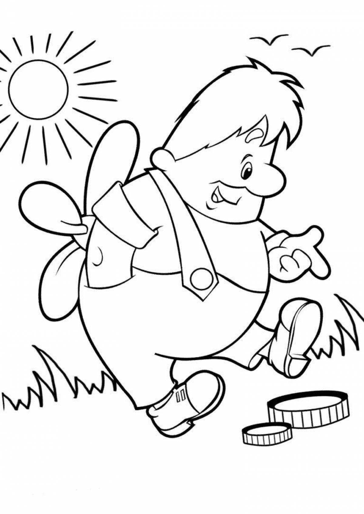 Exciting cartoon coloring pages for 3-4 year olds