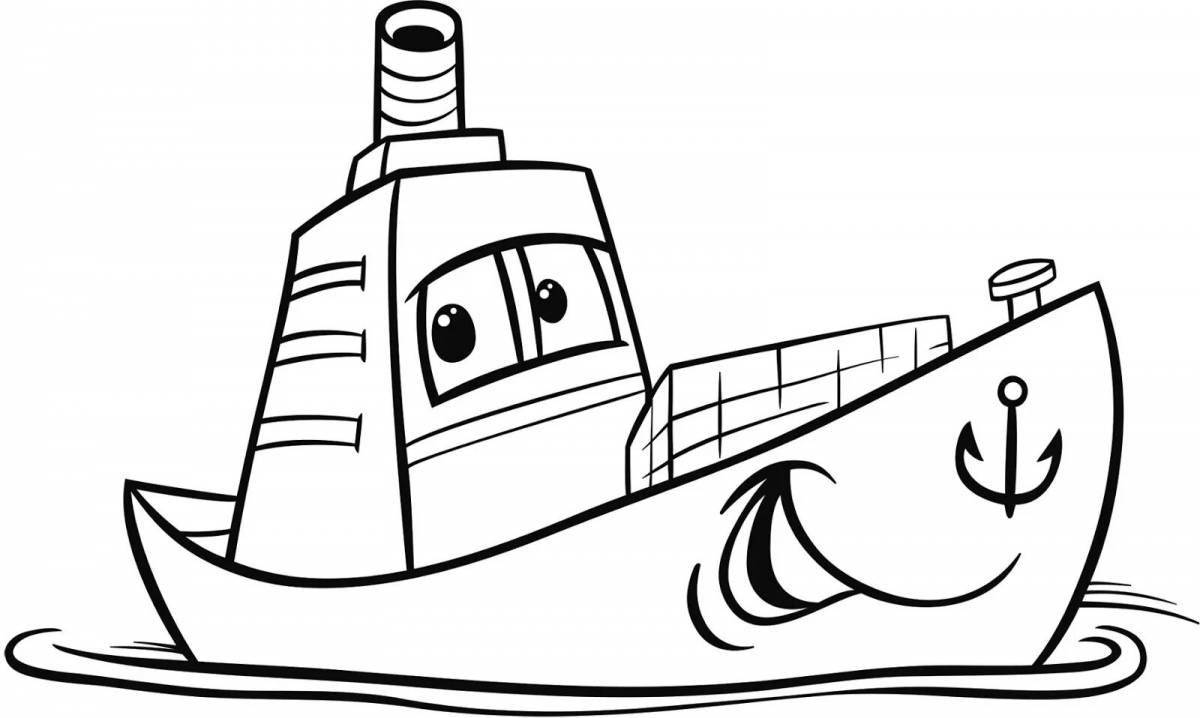 Военный корабль для детей 3 4 лет #11