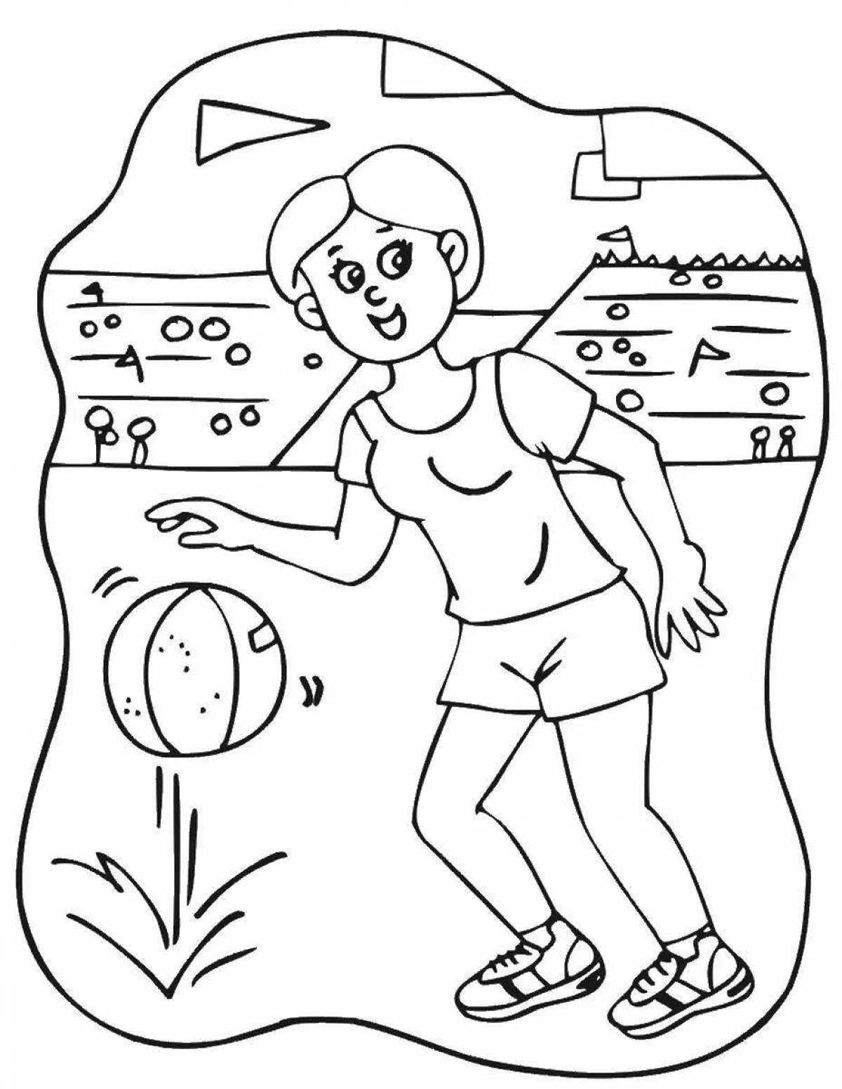 Fun coloring book health for 3-4 year olds