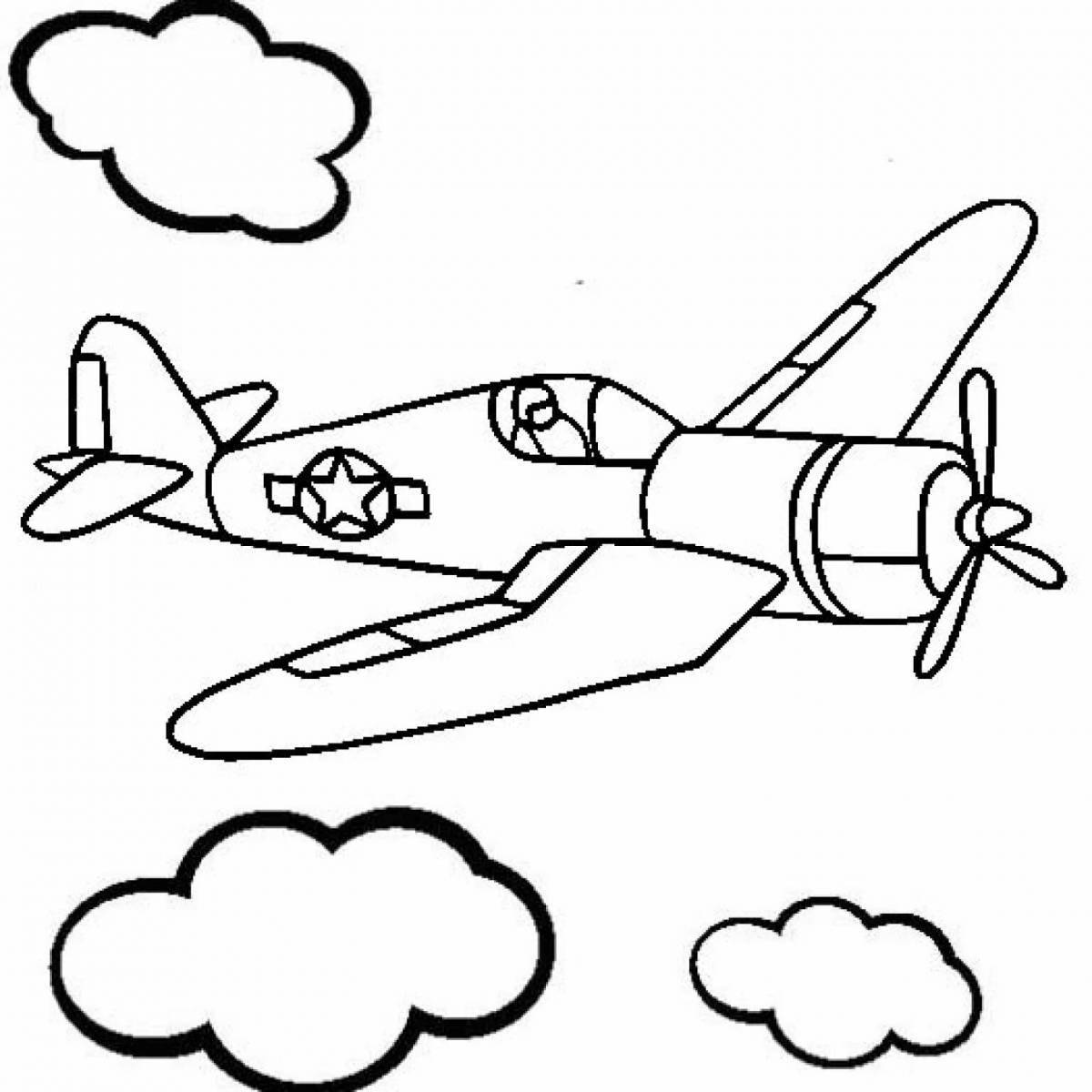 Glowing Military Helicopter Tanker Coloring Page