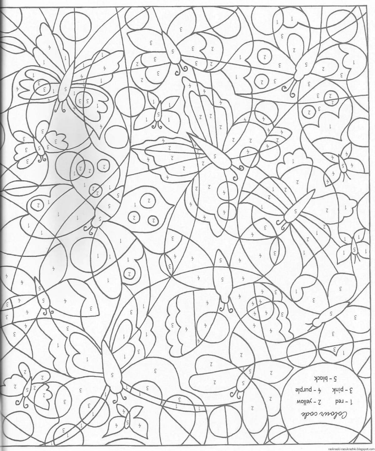 Fun coloring book for 7-8 year olds