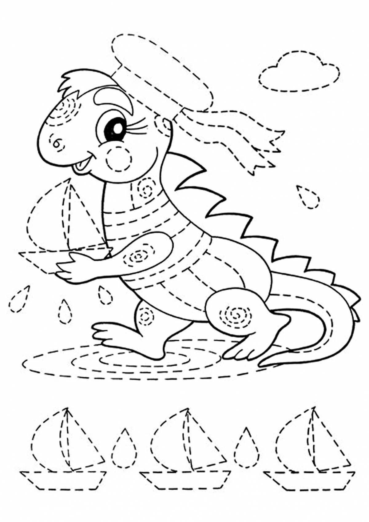 Creative dotted coloring pages for kids