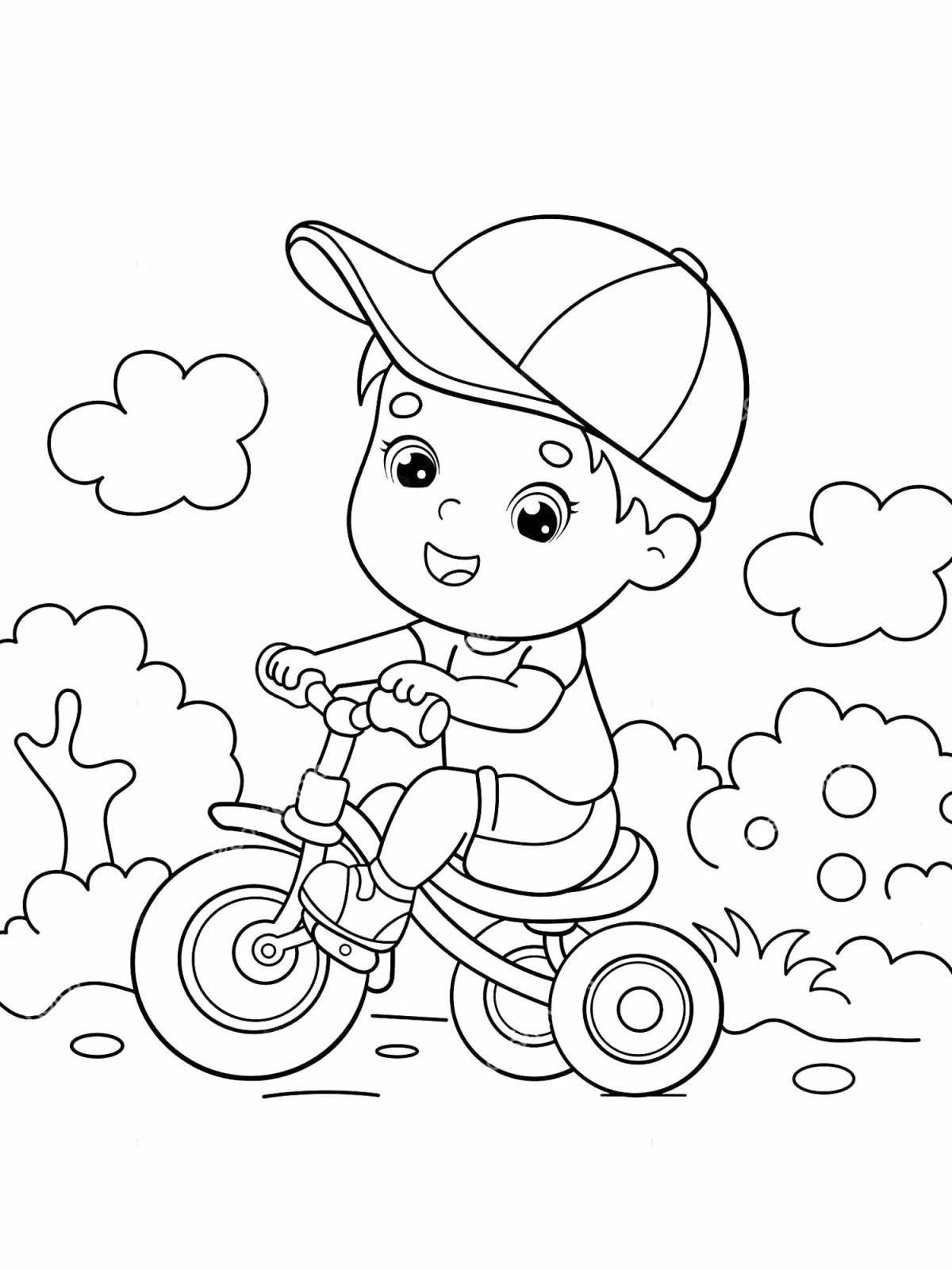 Creative coloring book for boys and girls