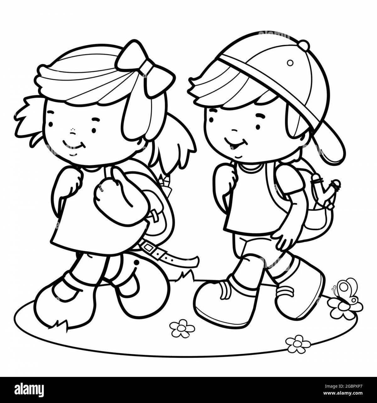 Coloring book for boys and girls