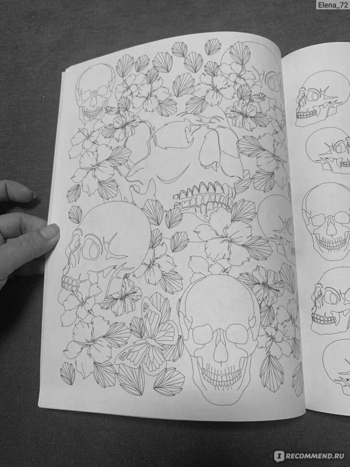 Sinister and creepy horror coloring book