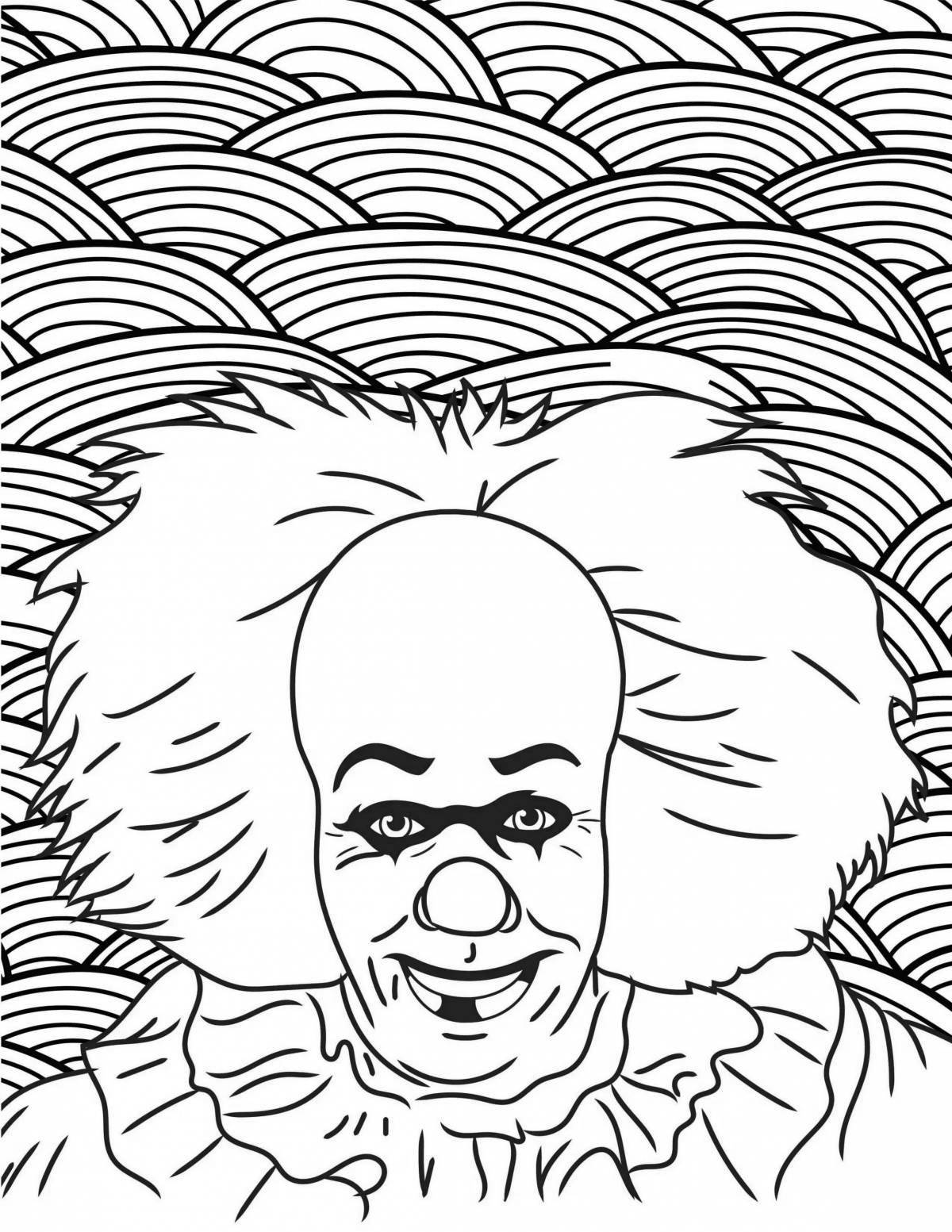 Scary and creepy horror coloring book