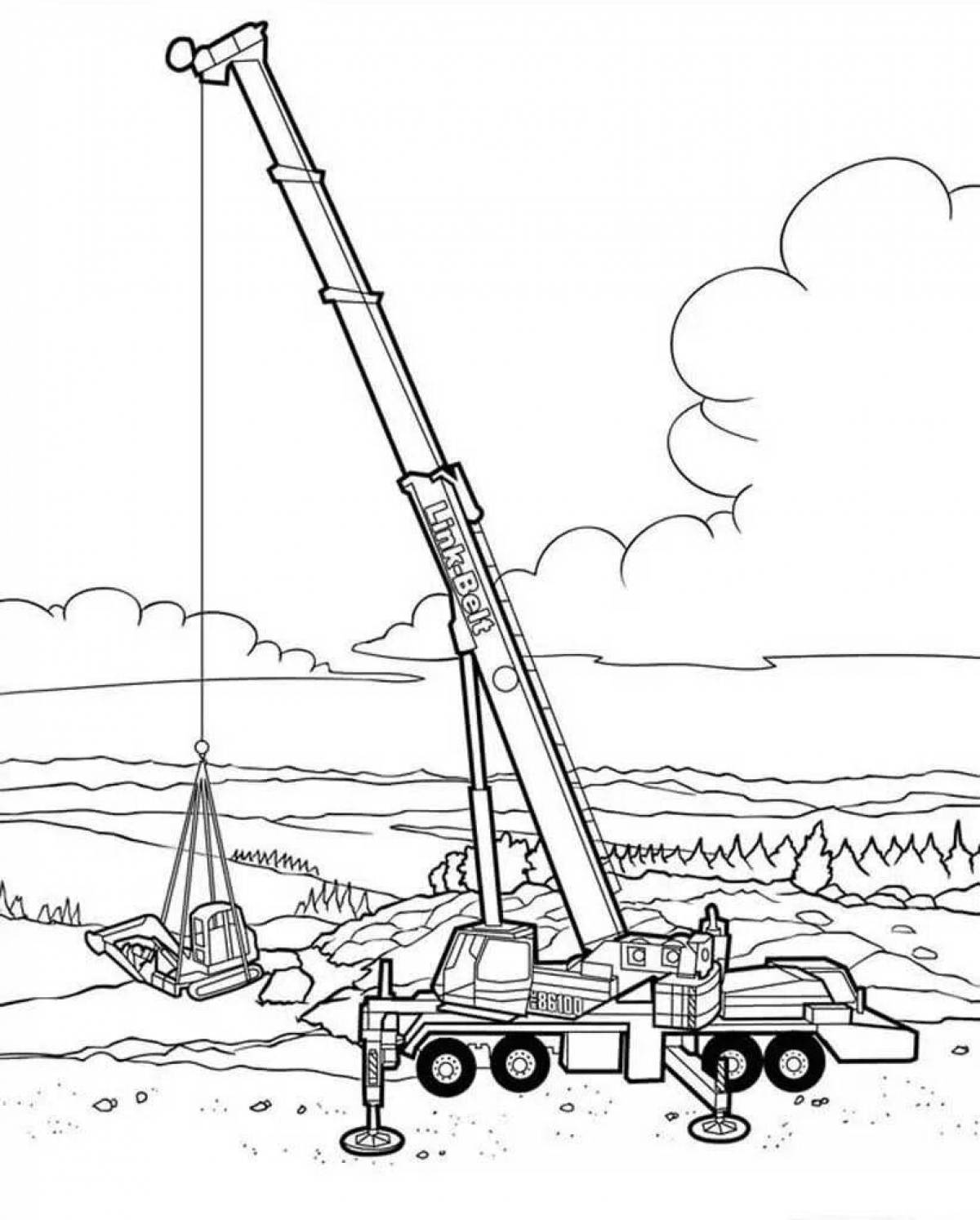 Playful Cranes Coloring Page for 5-6 year olds