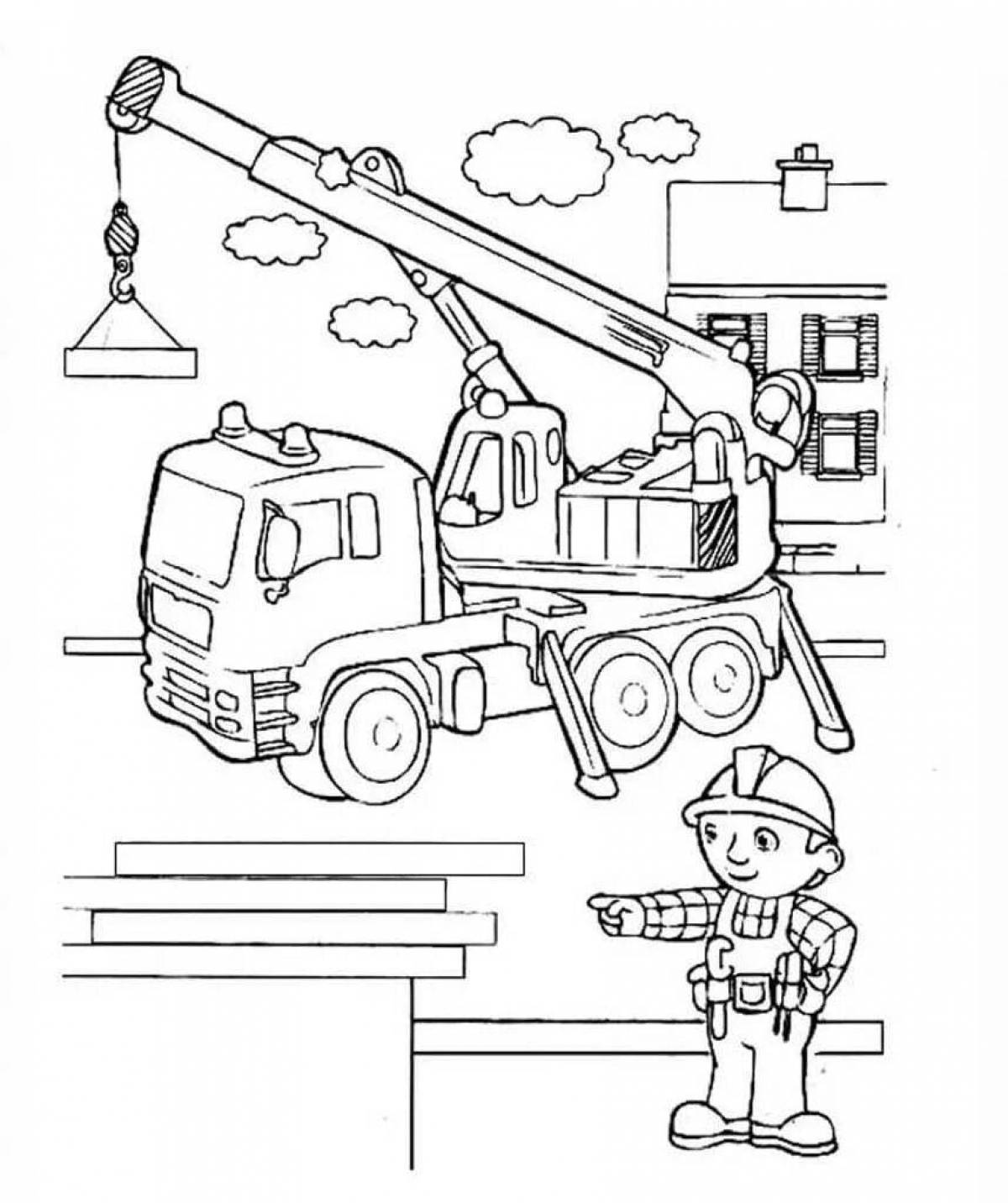 Adorable crane coloring book for 5-6 year olds