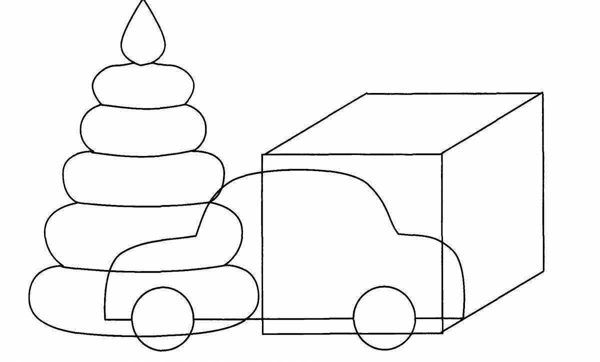 Attractive car without wheels for 3-4 year olds