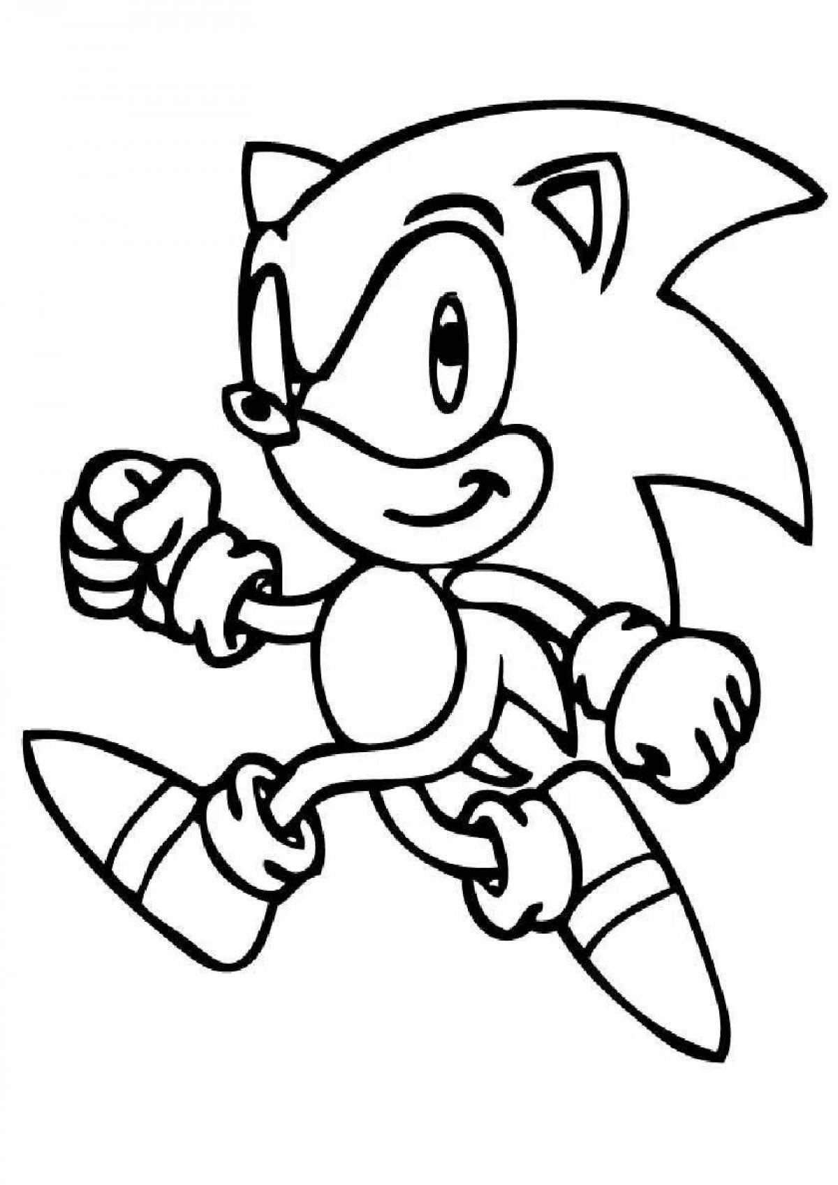 A fascinating sonic coloring book for children 5-6 years old