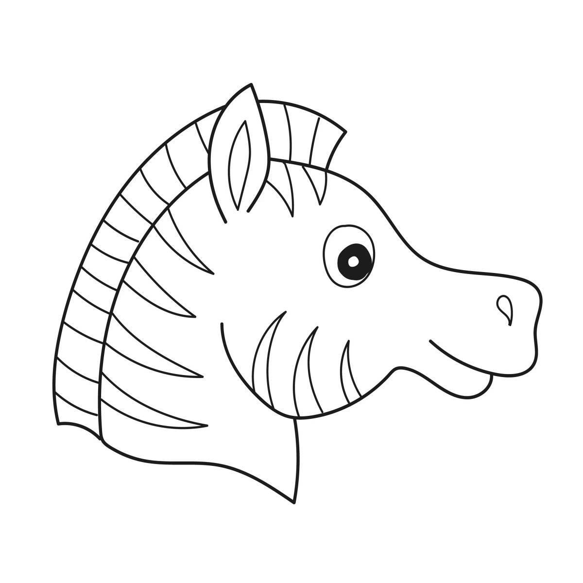 Amazing zebra coloring book for kids