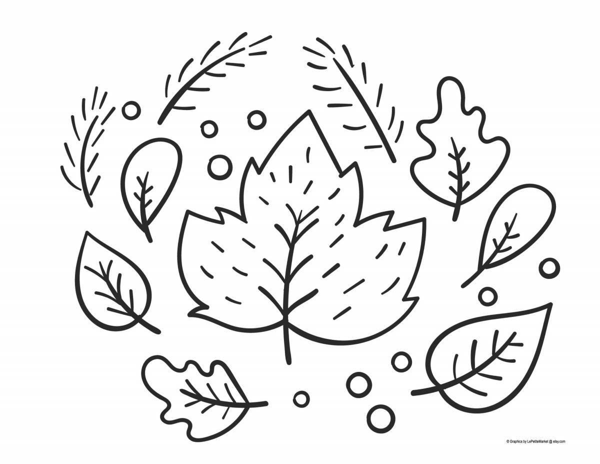 Beautiful autumn coloring book for 6-7 year olds