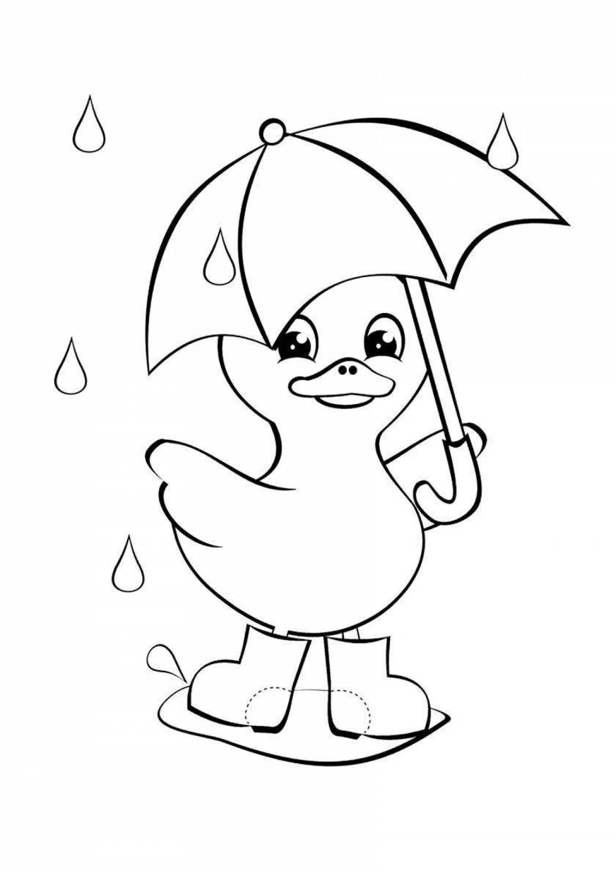 Wonderful autumn coloring for children 6-7 years old