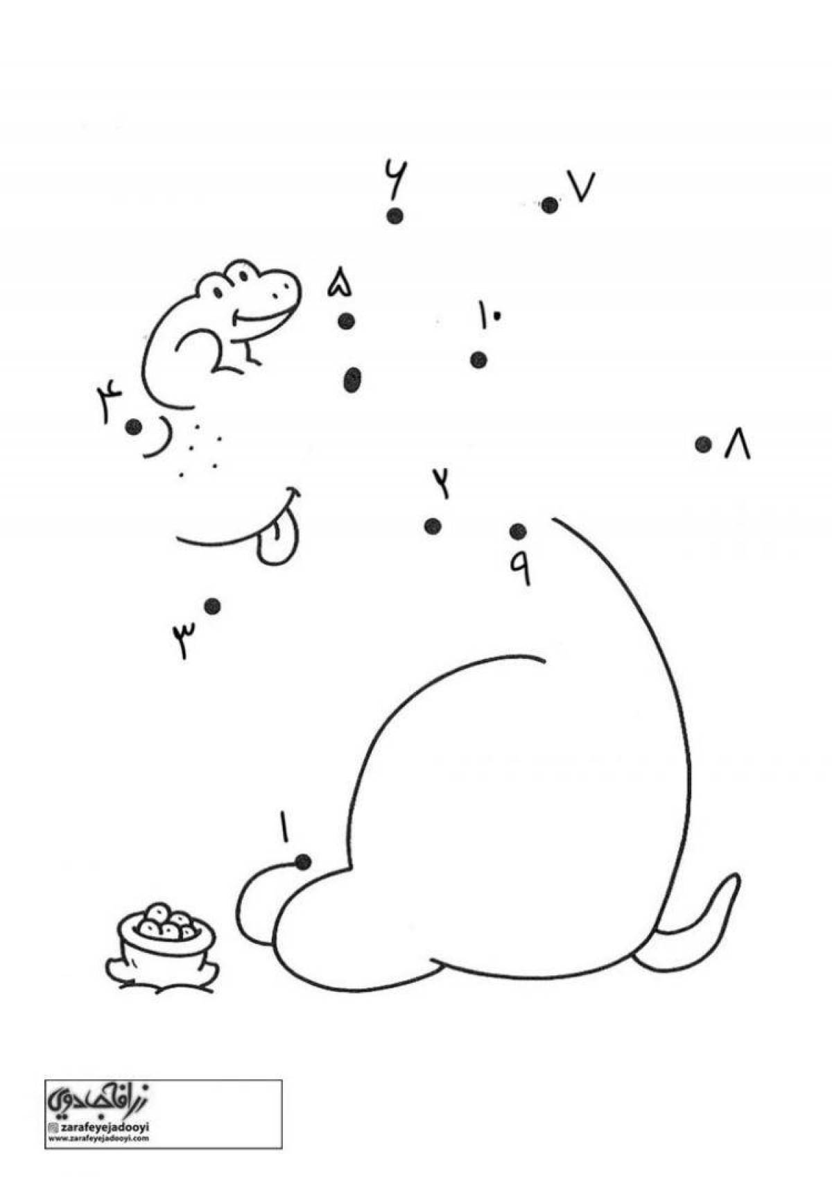 По цифрам соединить для детей 7 лет #6