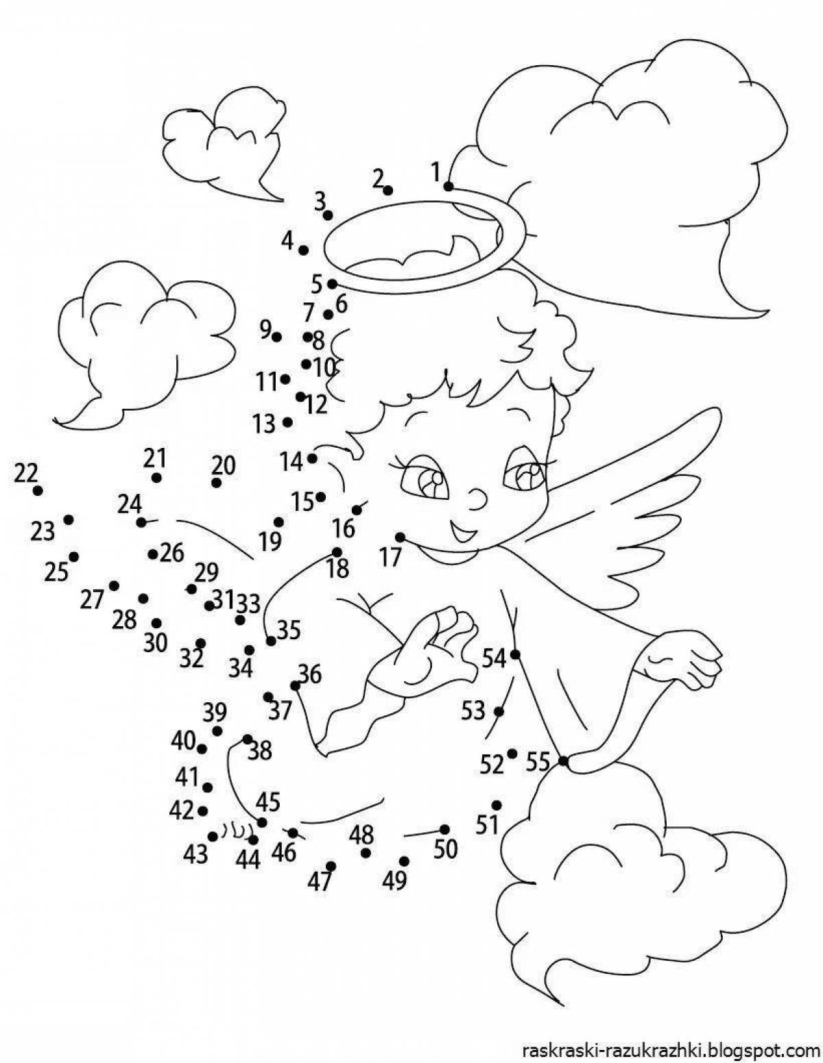 По цифрам соединить для детей 7 лет #18