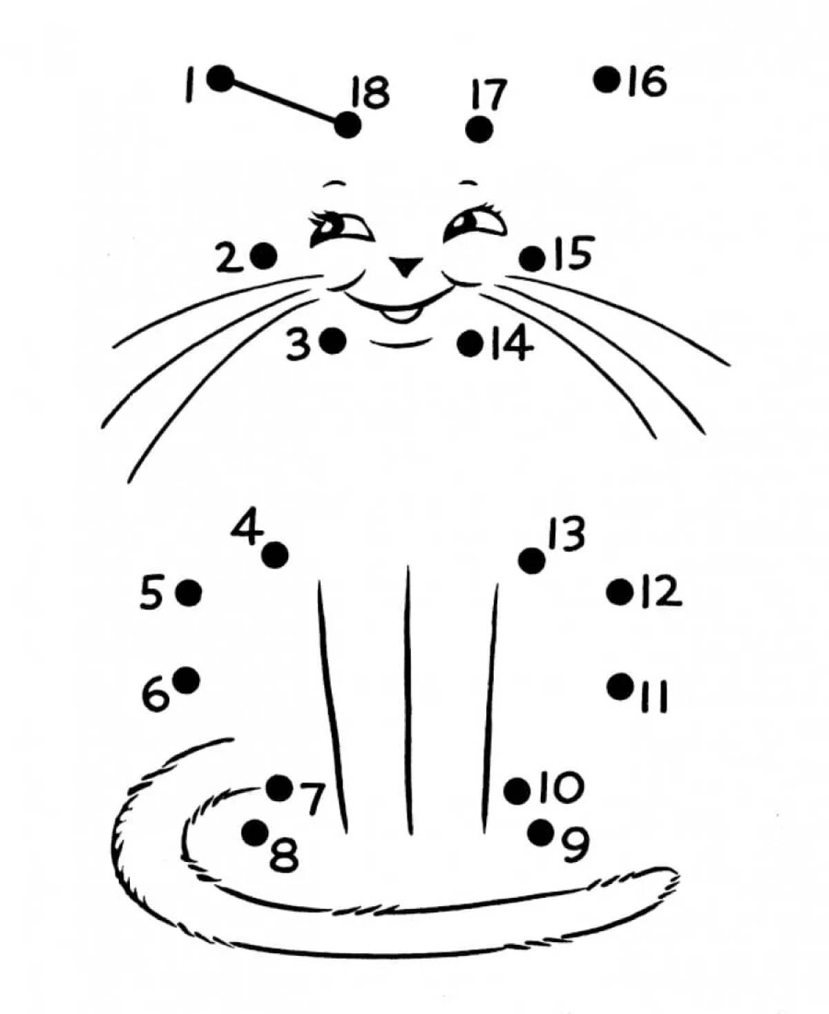 Connect by numbers for children 7 years old #25