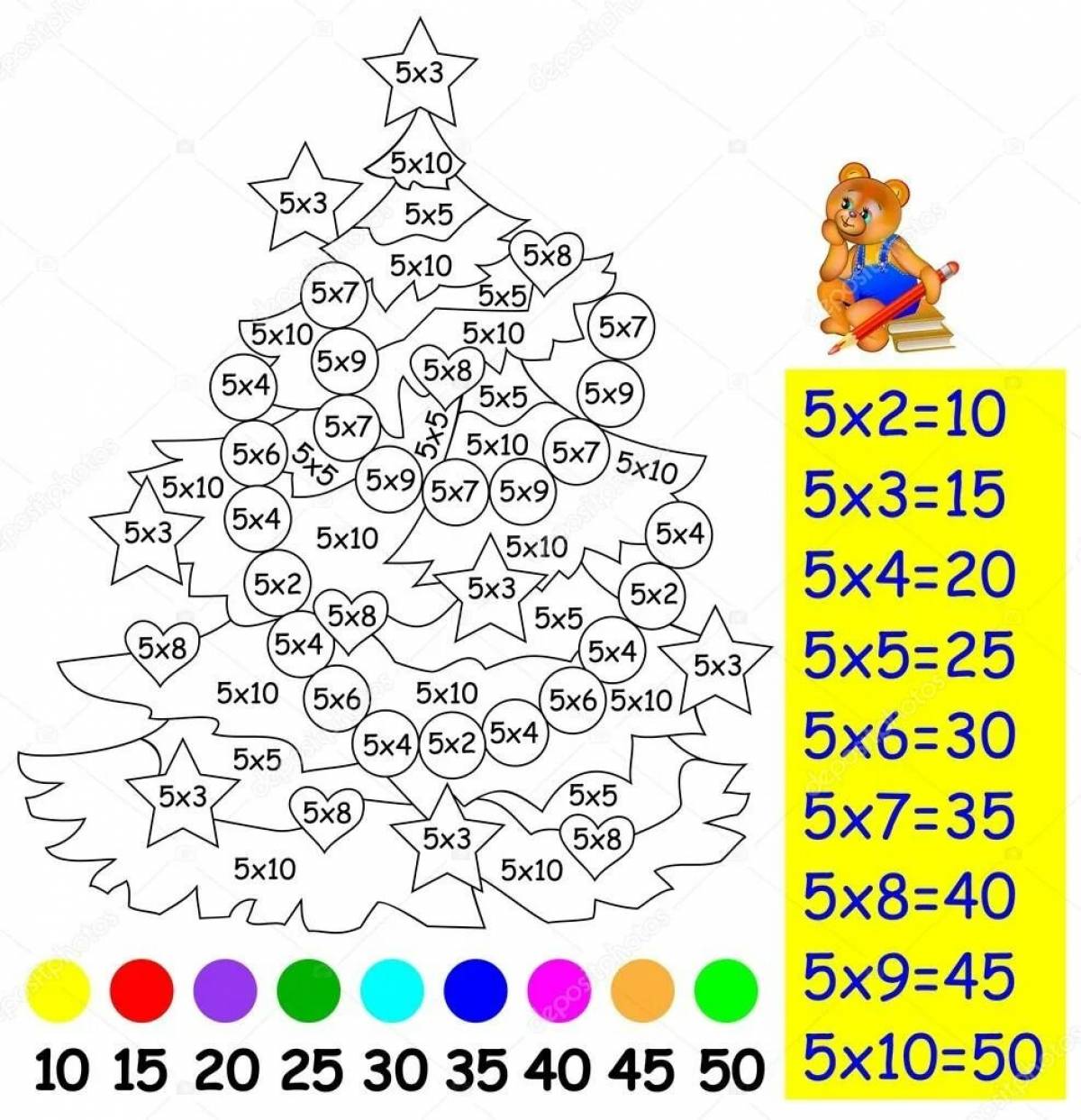 Multiplication table for 2 and 3 for class 2 #9