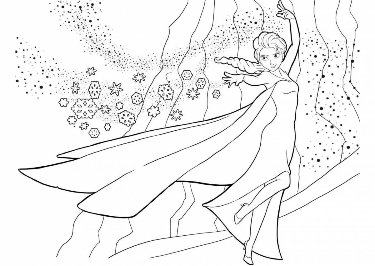 Cold Heart Animated Coloring Page for 6-7 year olds