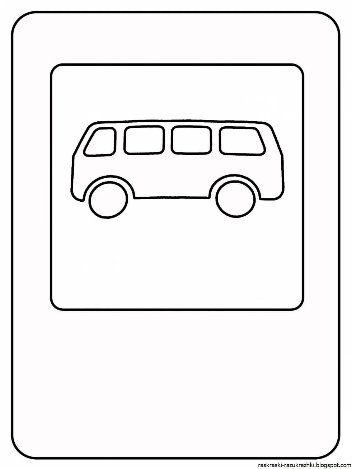Traffic signs for preschool children according to traffic rules #11