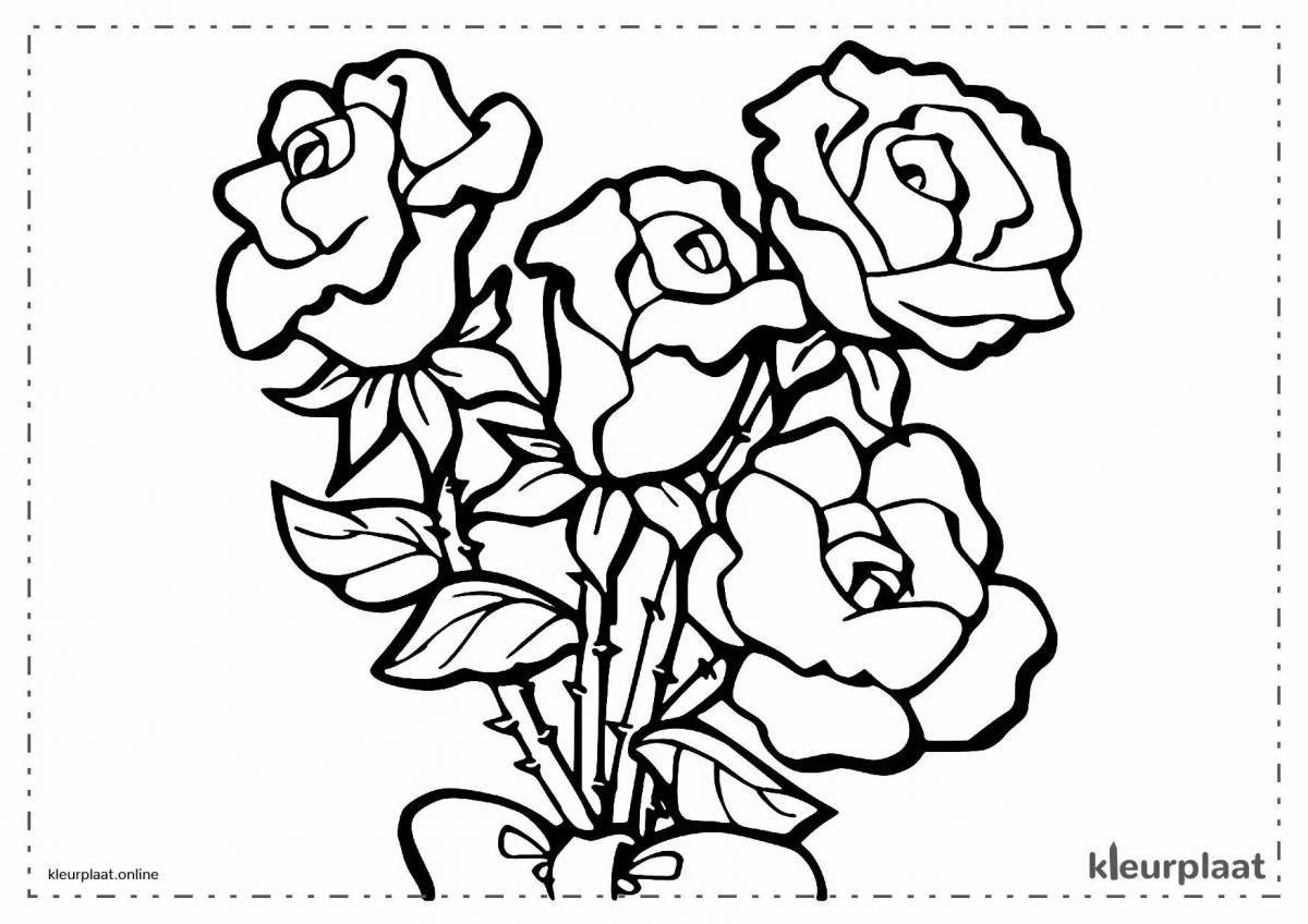 Fun coloring flowers for mom