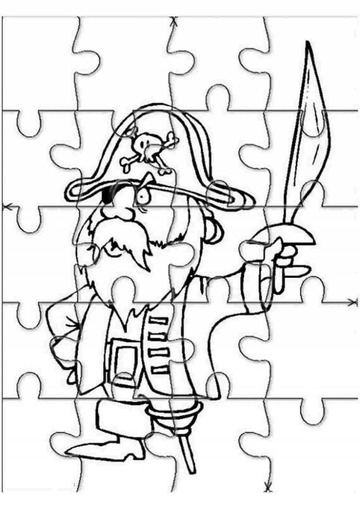 Bright coloring in games for children 5 years old puzzles