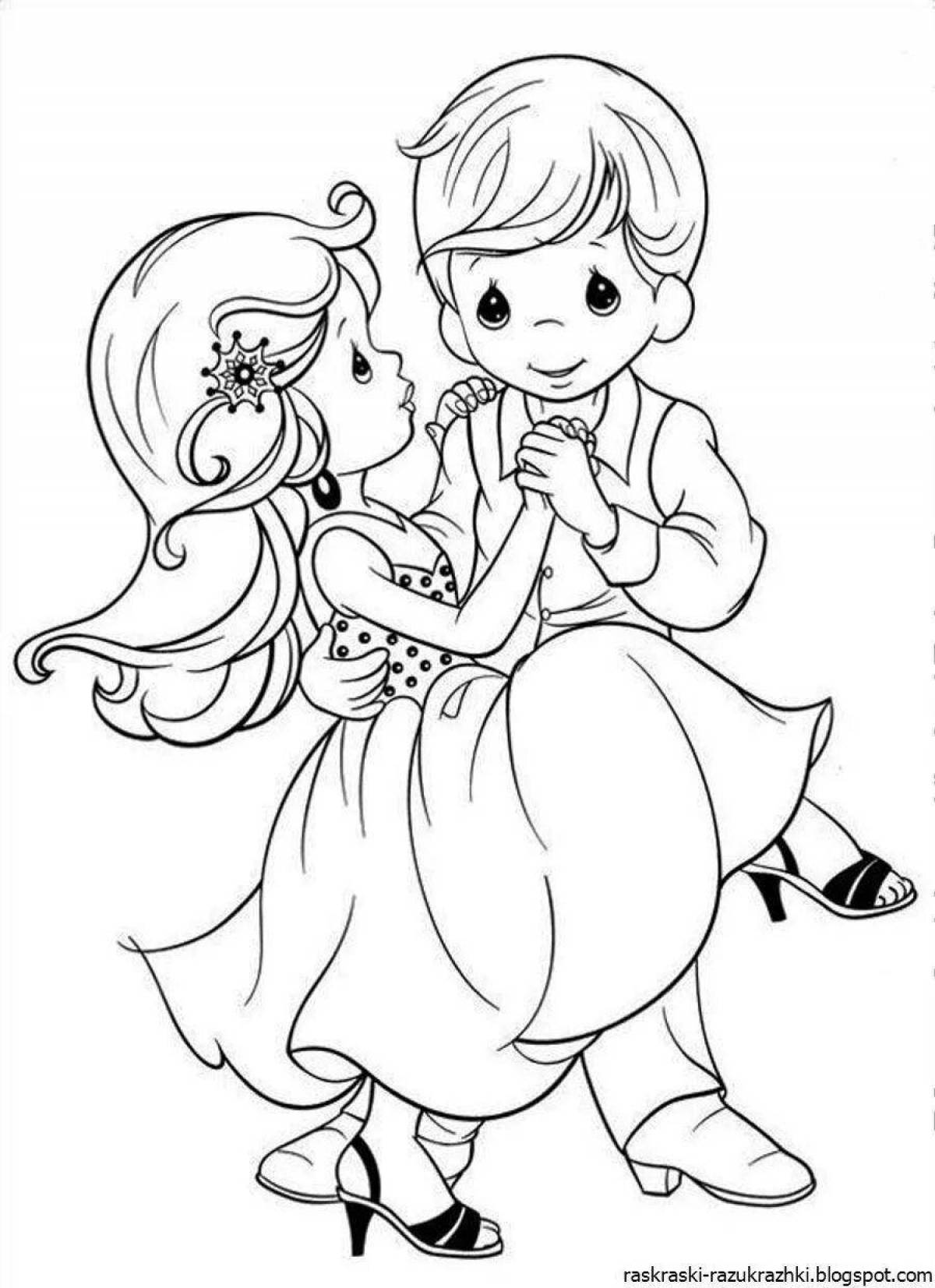 Glorious coloring book for girls 5-6 years old