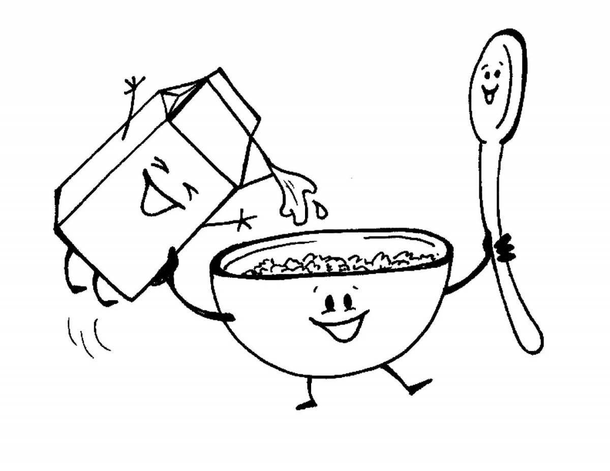 Фото Раскраска вкусный капустный суп