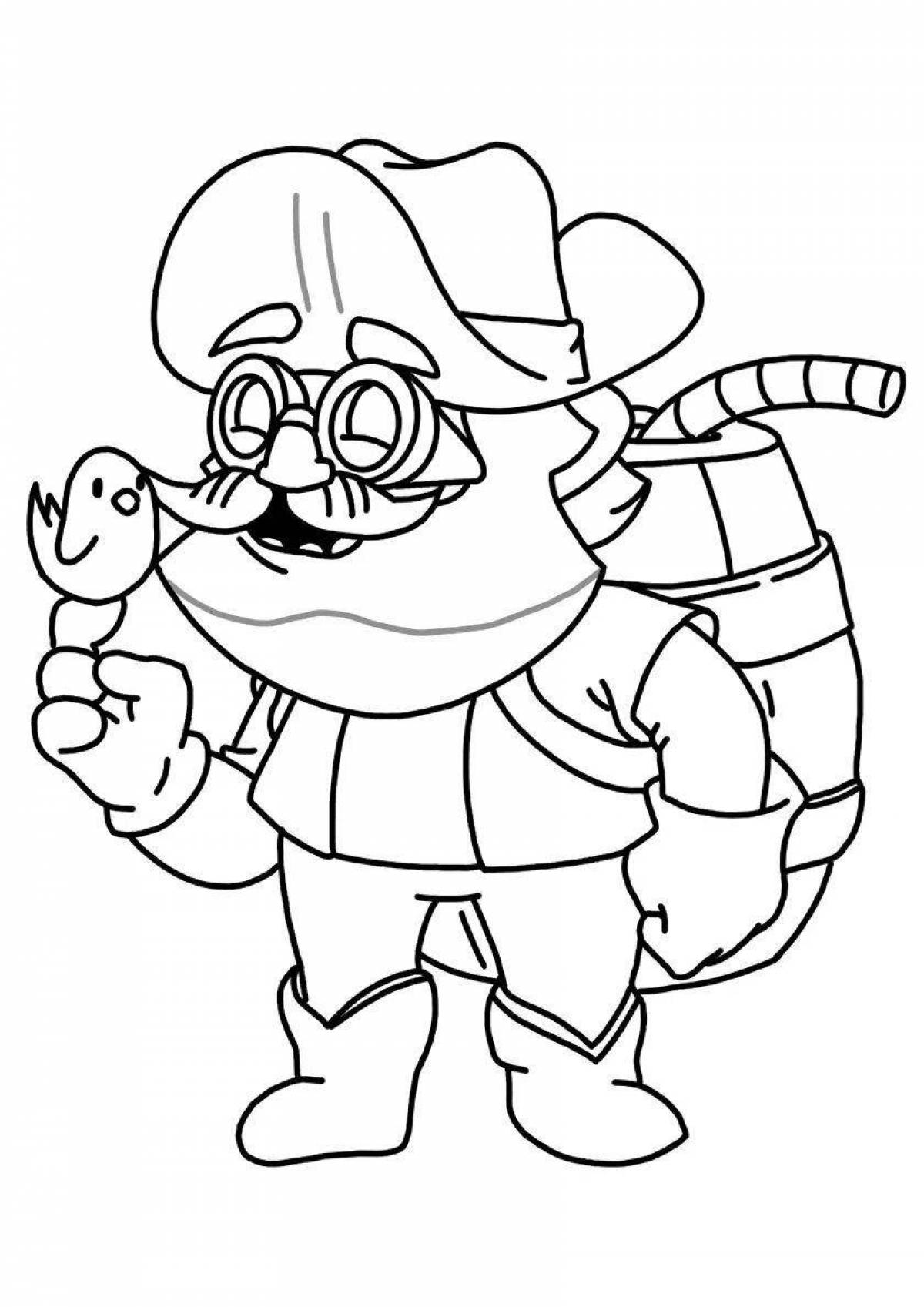 Colorful dynamike coloring page