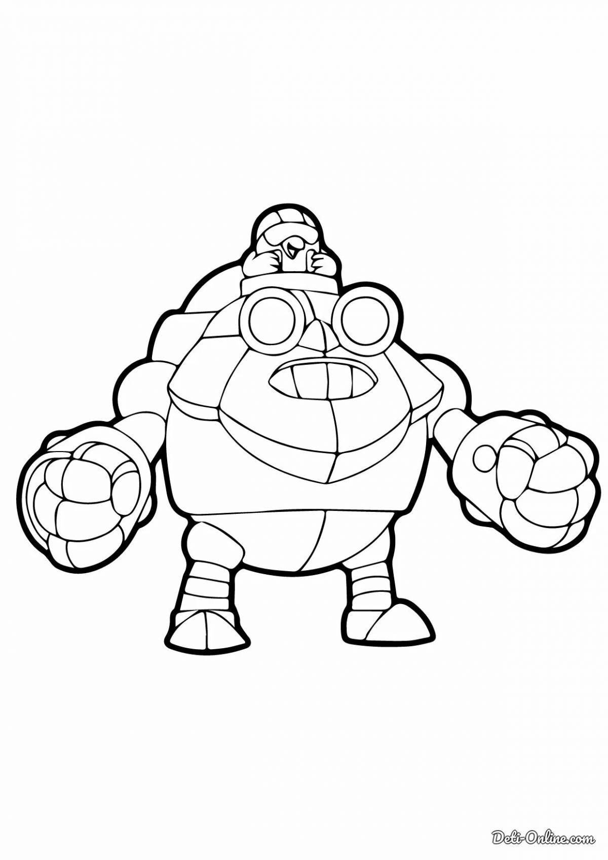 Playful dynamike coloring page