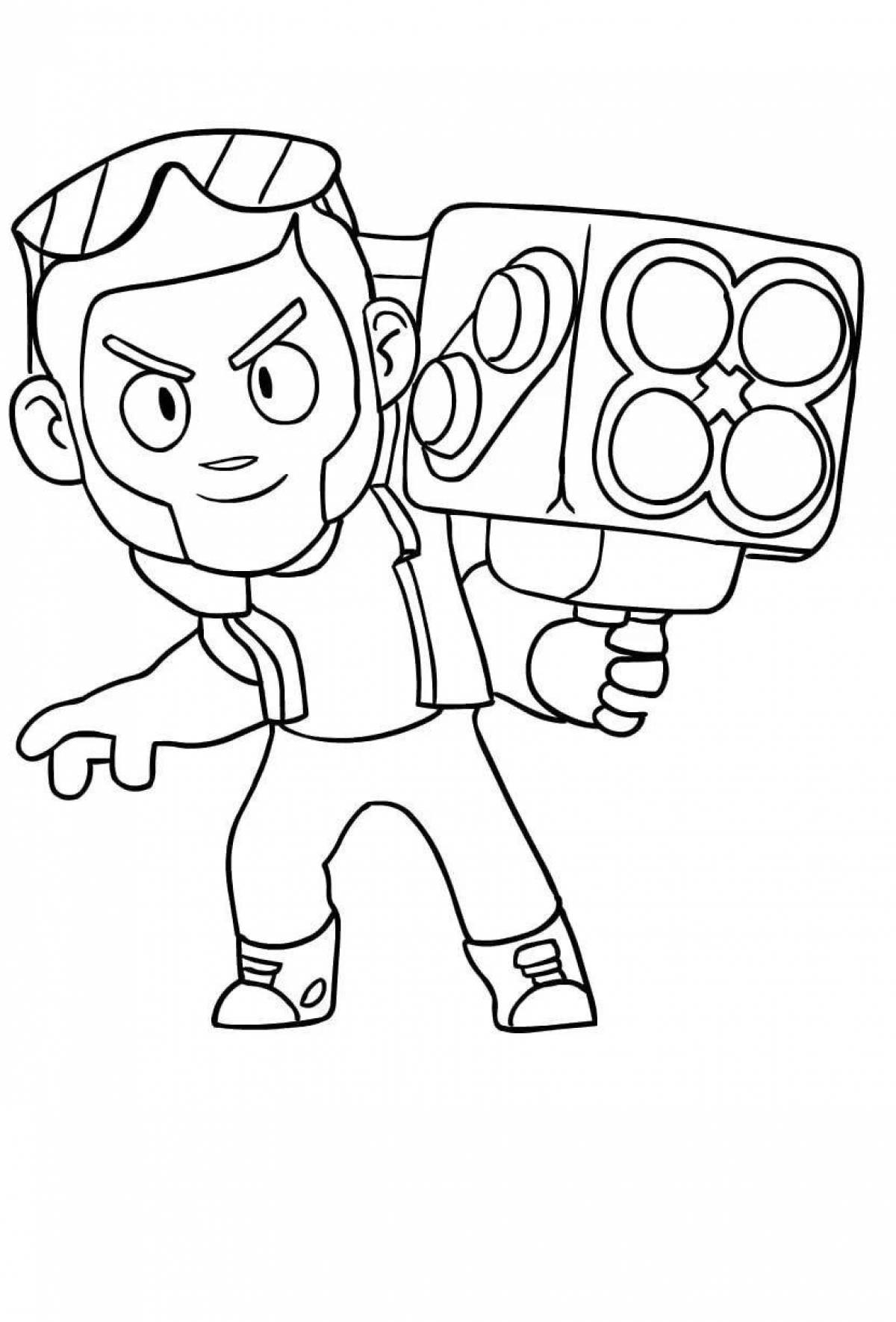 Amazing dynamike coloring page